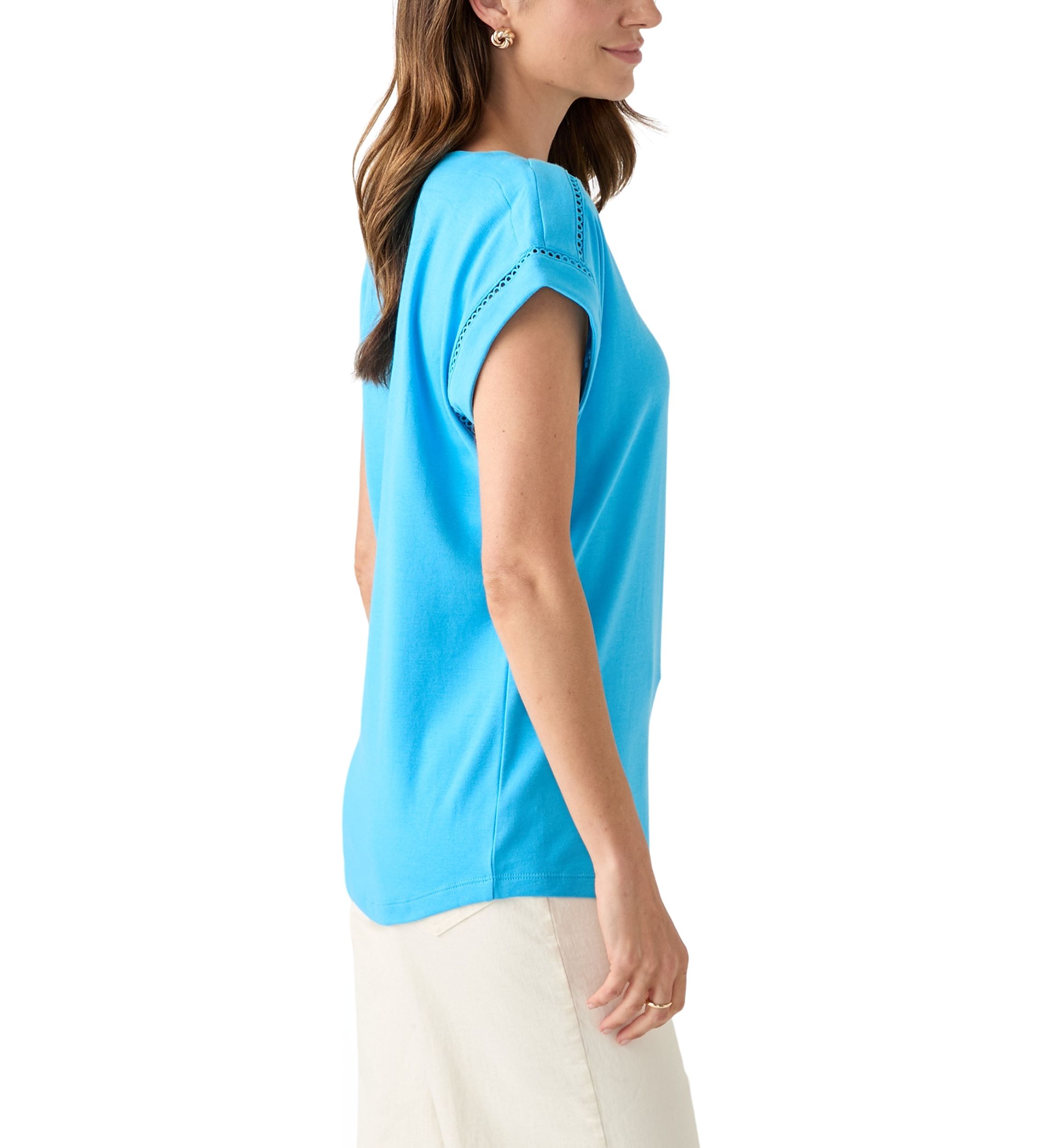 Womens Inset Trim T-Shirt