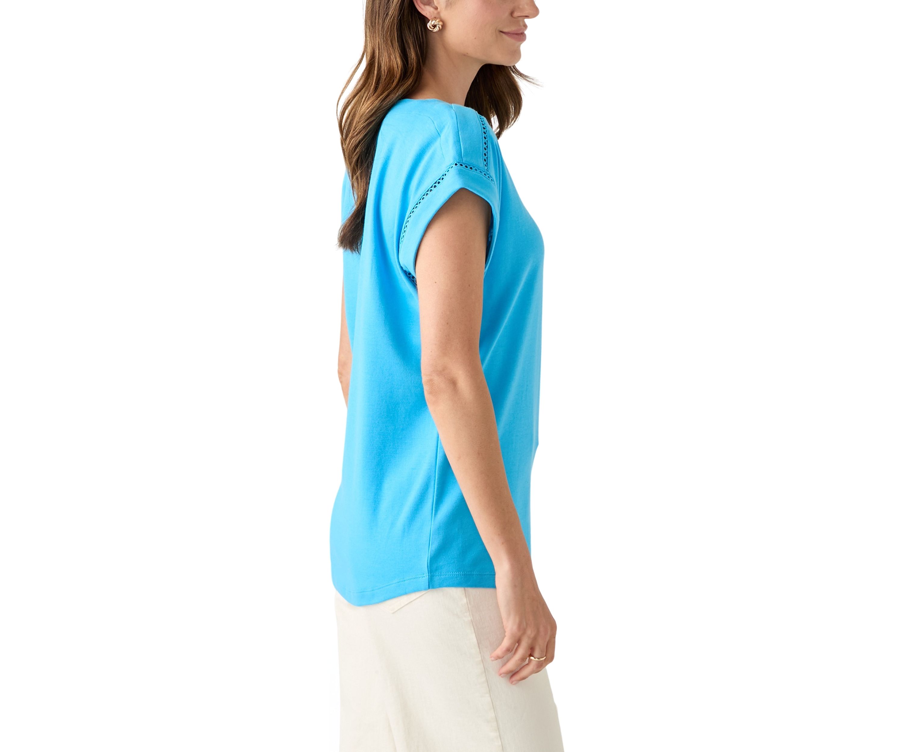 Womens Inset Trim T-Shirt
