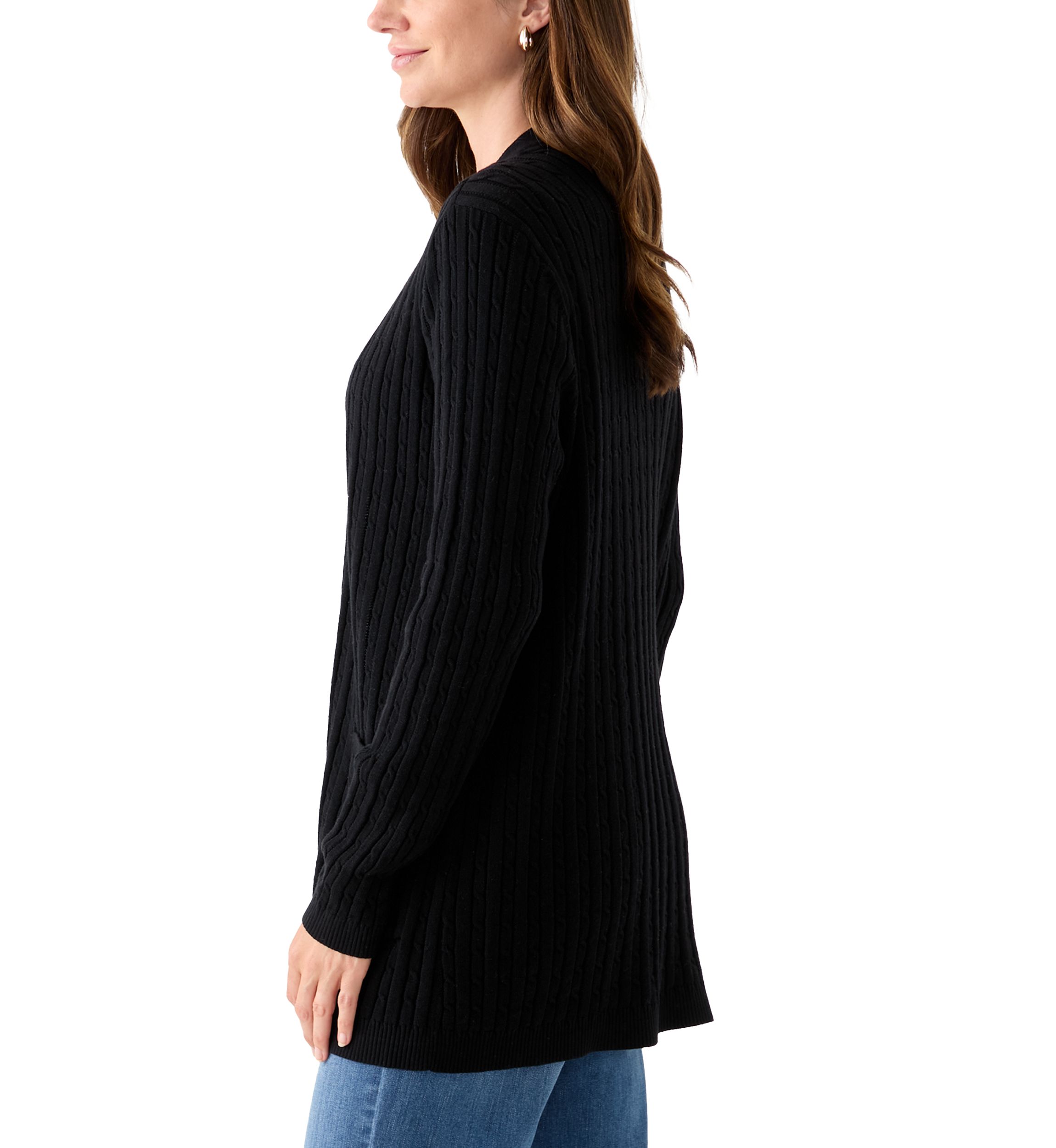Womens Cable Knit Cardigan
