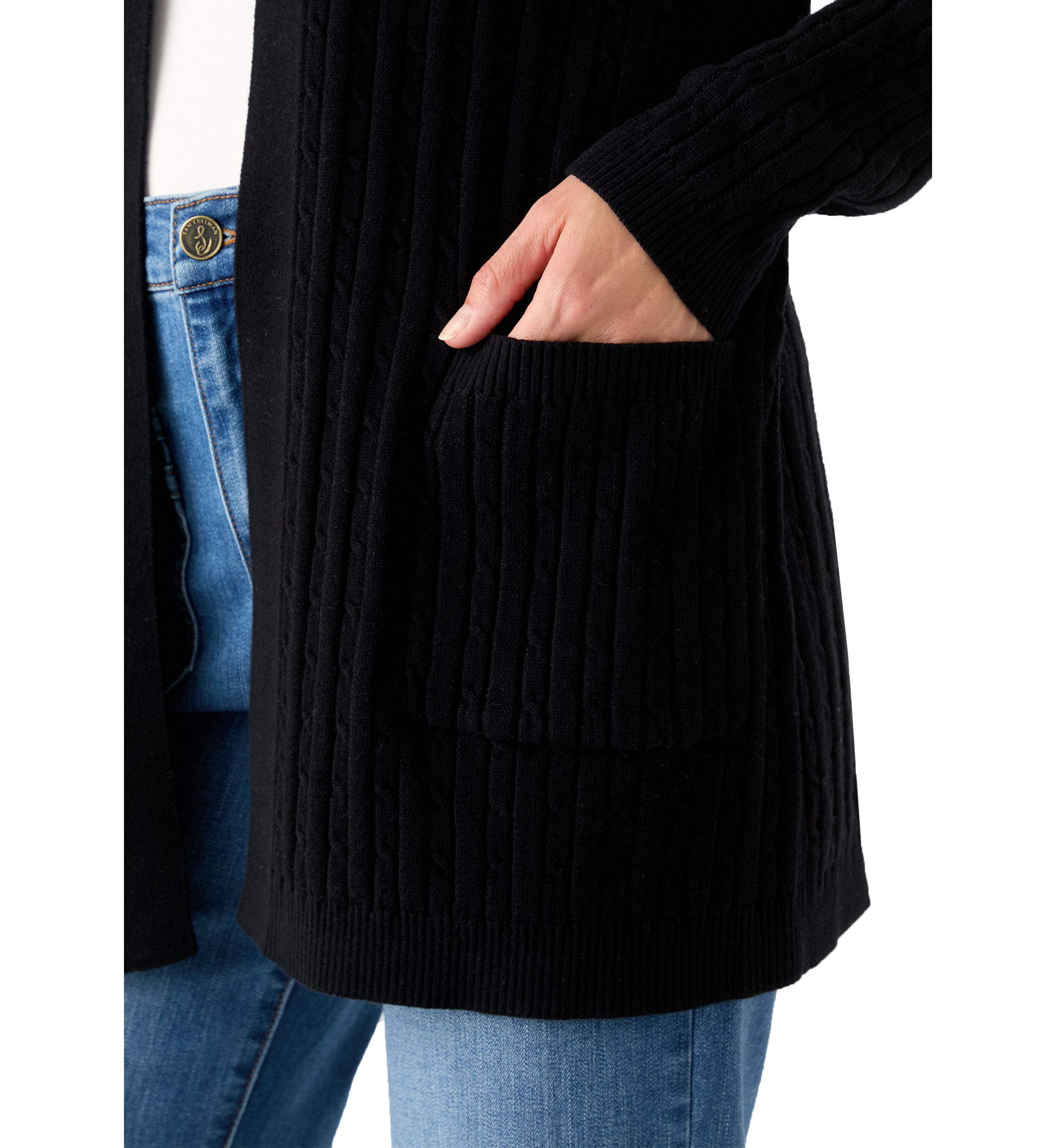 Womens Cable Knit Cardigan