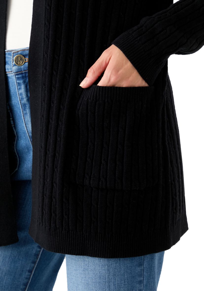 Womens Cable Knit Cardigan