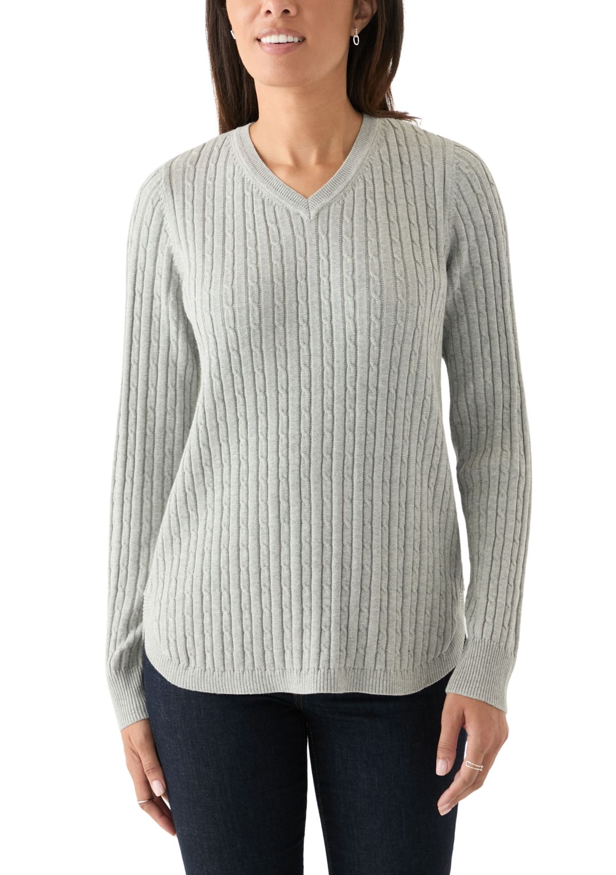 Womens Cable Knit Sweater