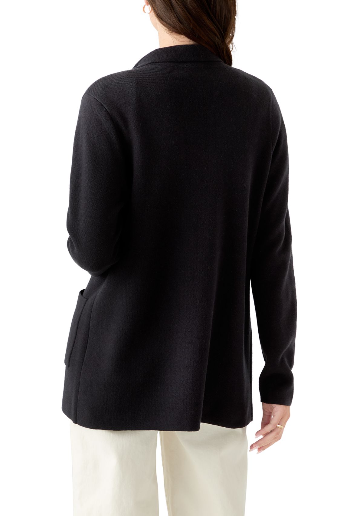 Womens Open Front Sweater Blazer