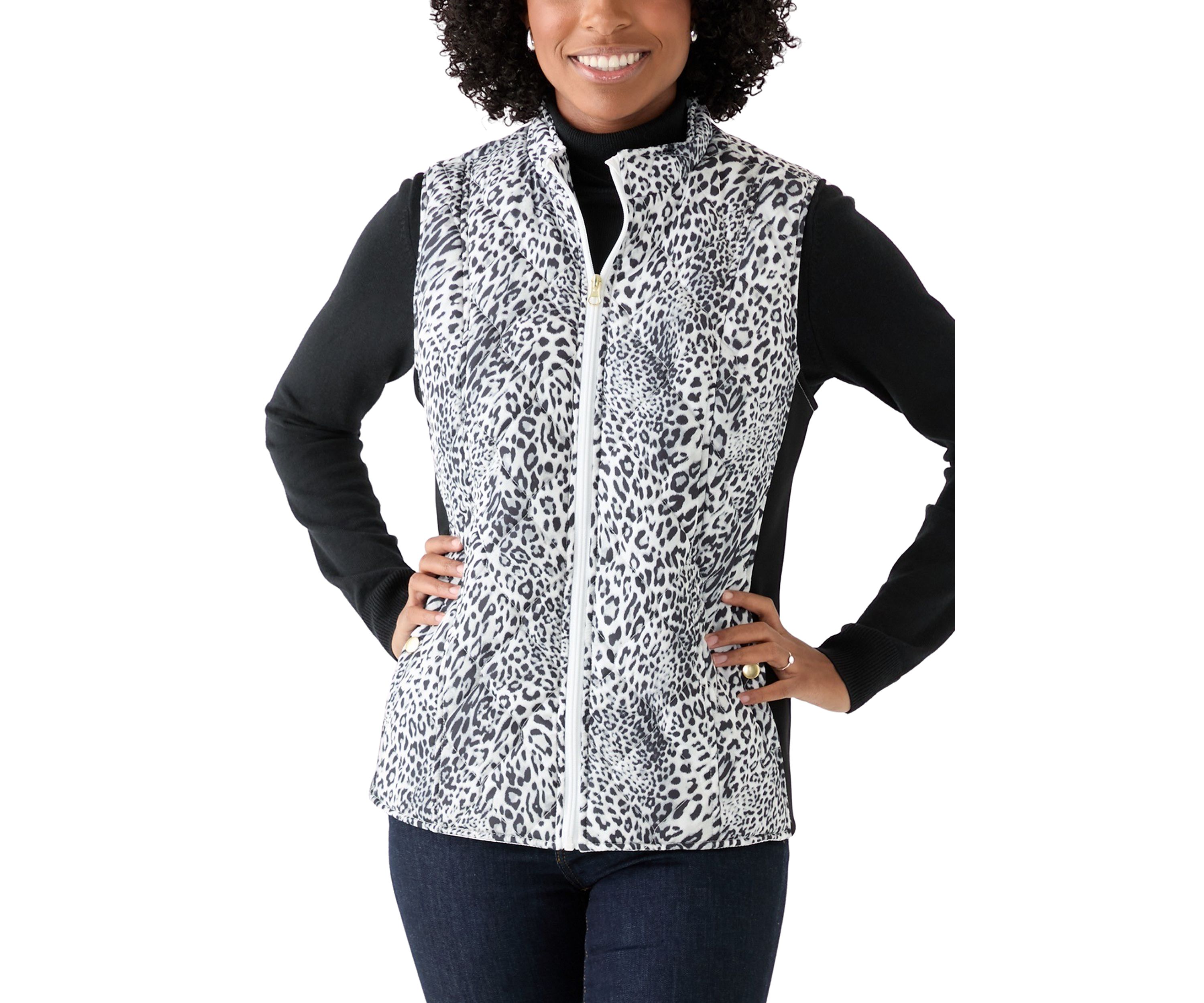 Womens Side Rib Printed Vest