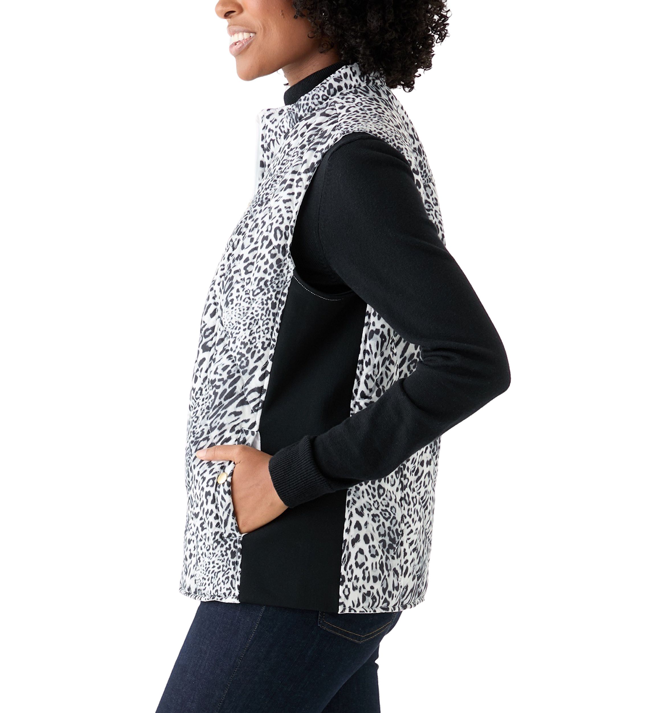 Womens Side Rib Printed Vest