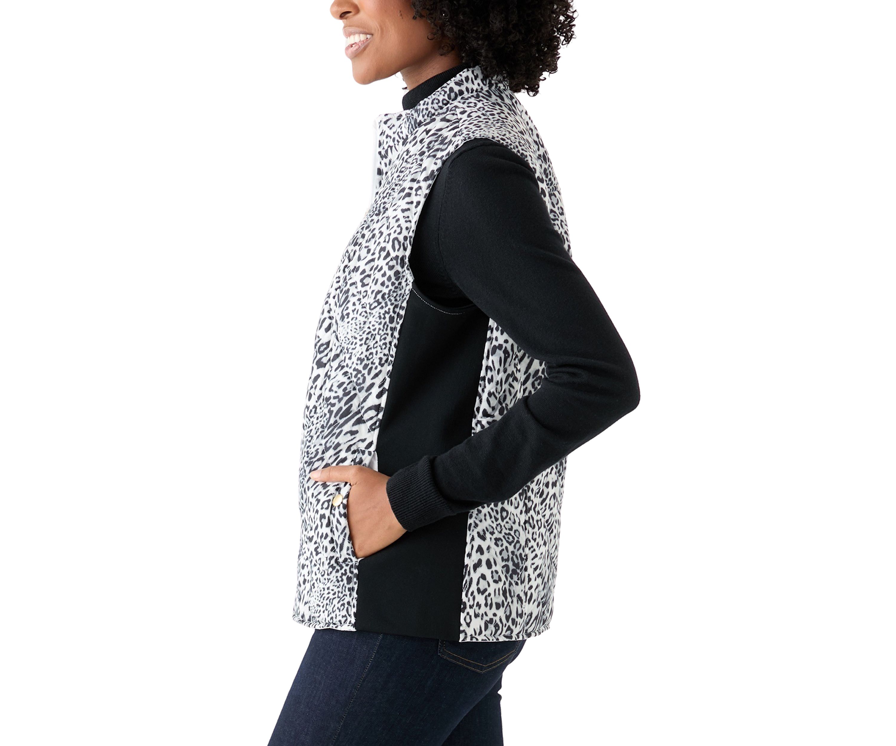 Womens Side Rib Printed Vest