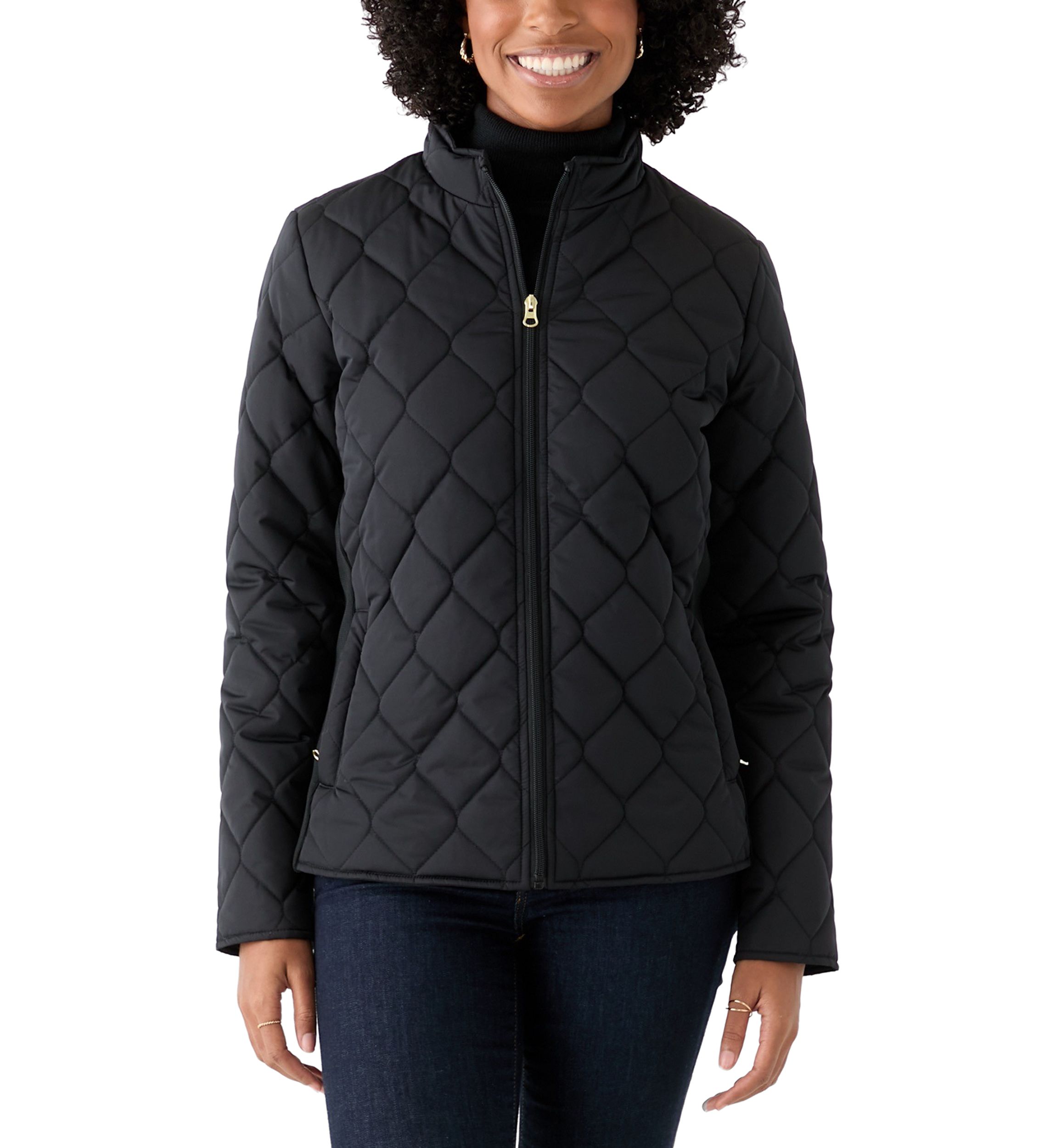 Womens Side Rib Puff Jacket