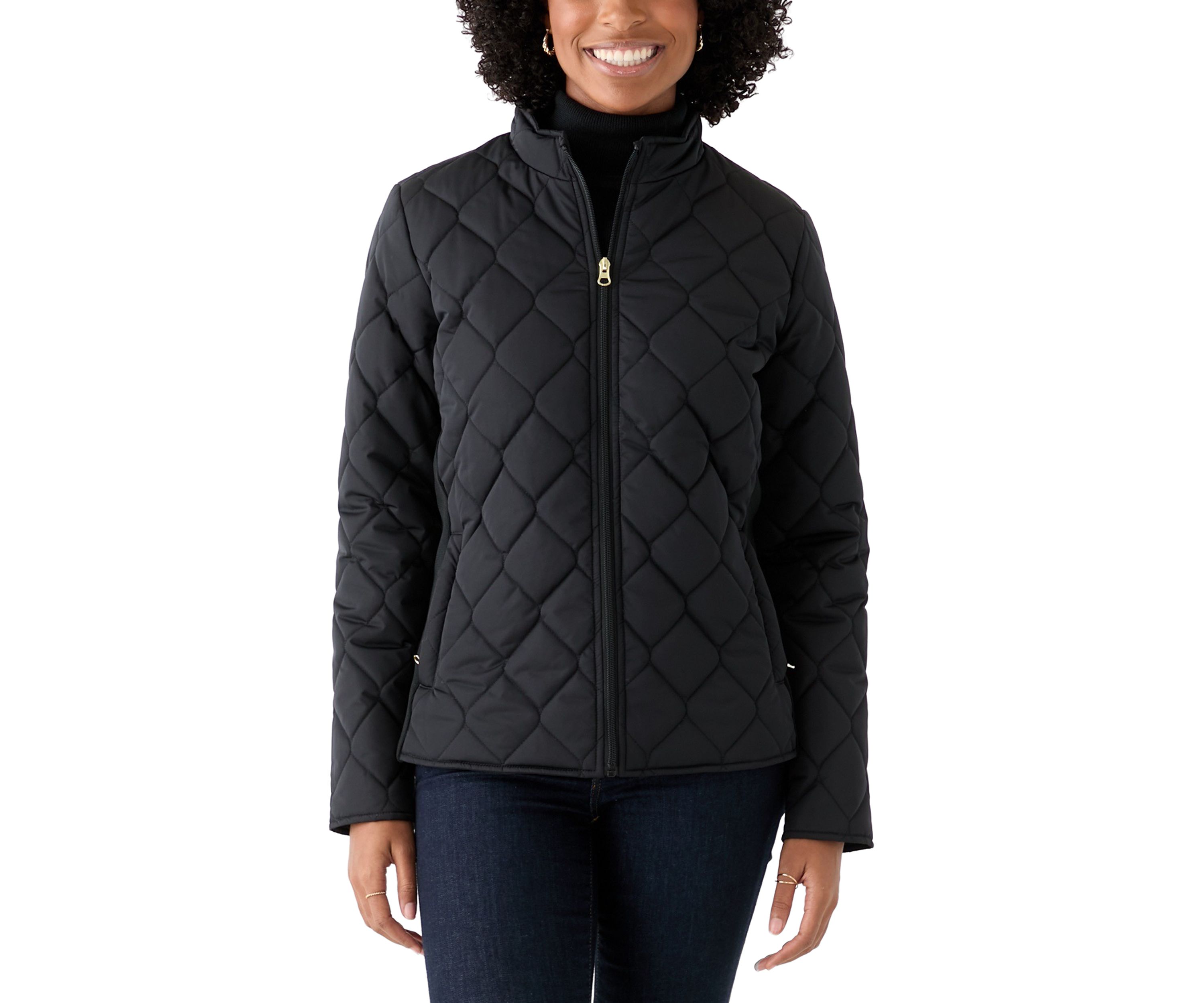 Womens Side Rib Puff Jacket
