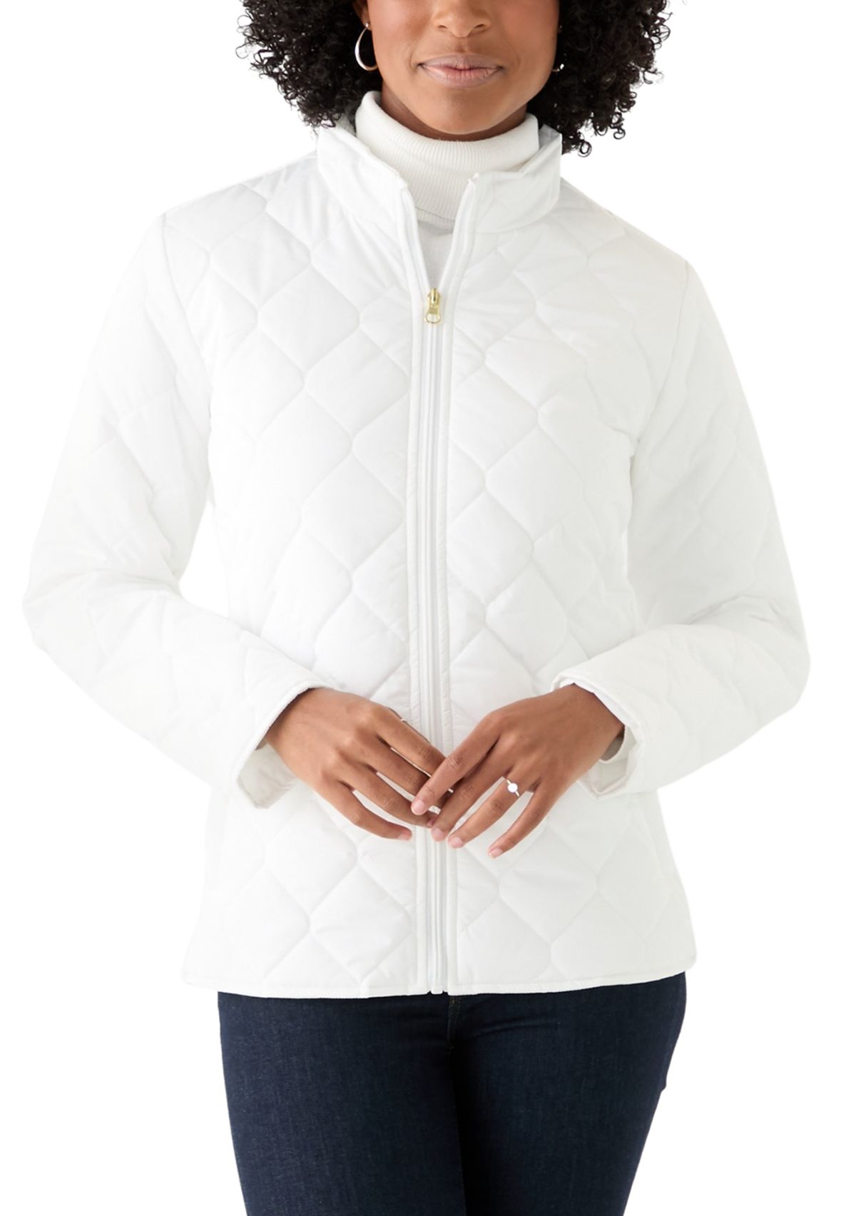 Womens Side Rib Puff Jacket