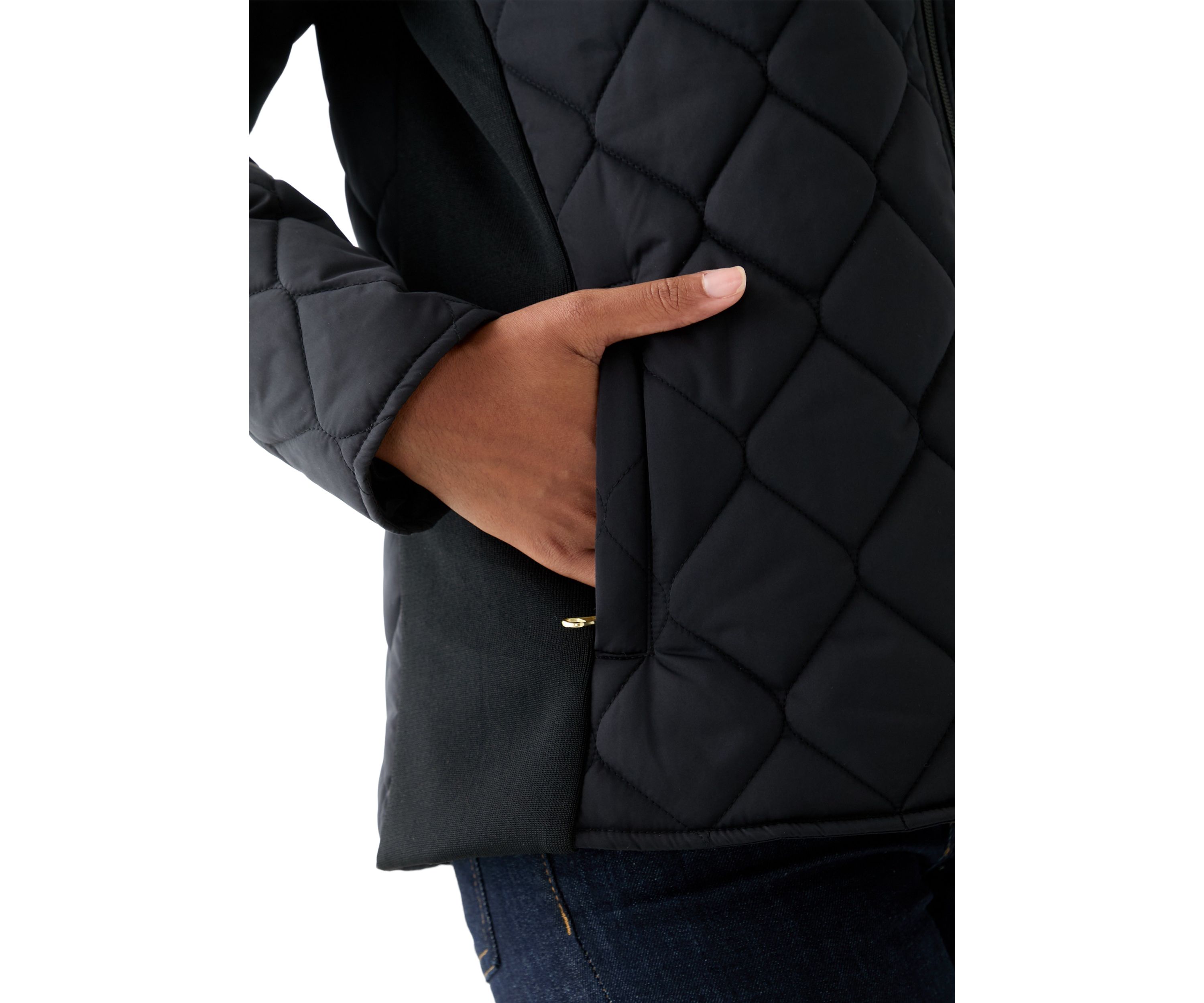 Womens Side Rib Puff Jacket