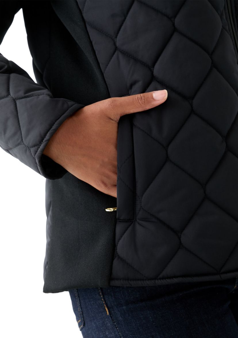 Womens Side Rib Puff Jacket