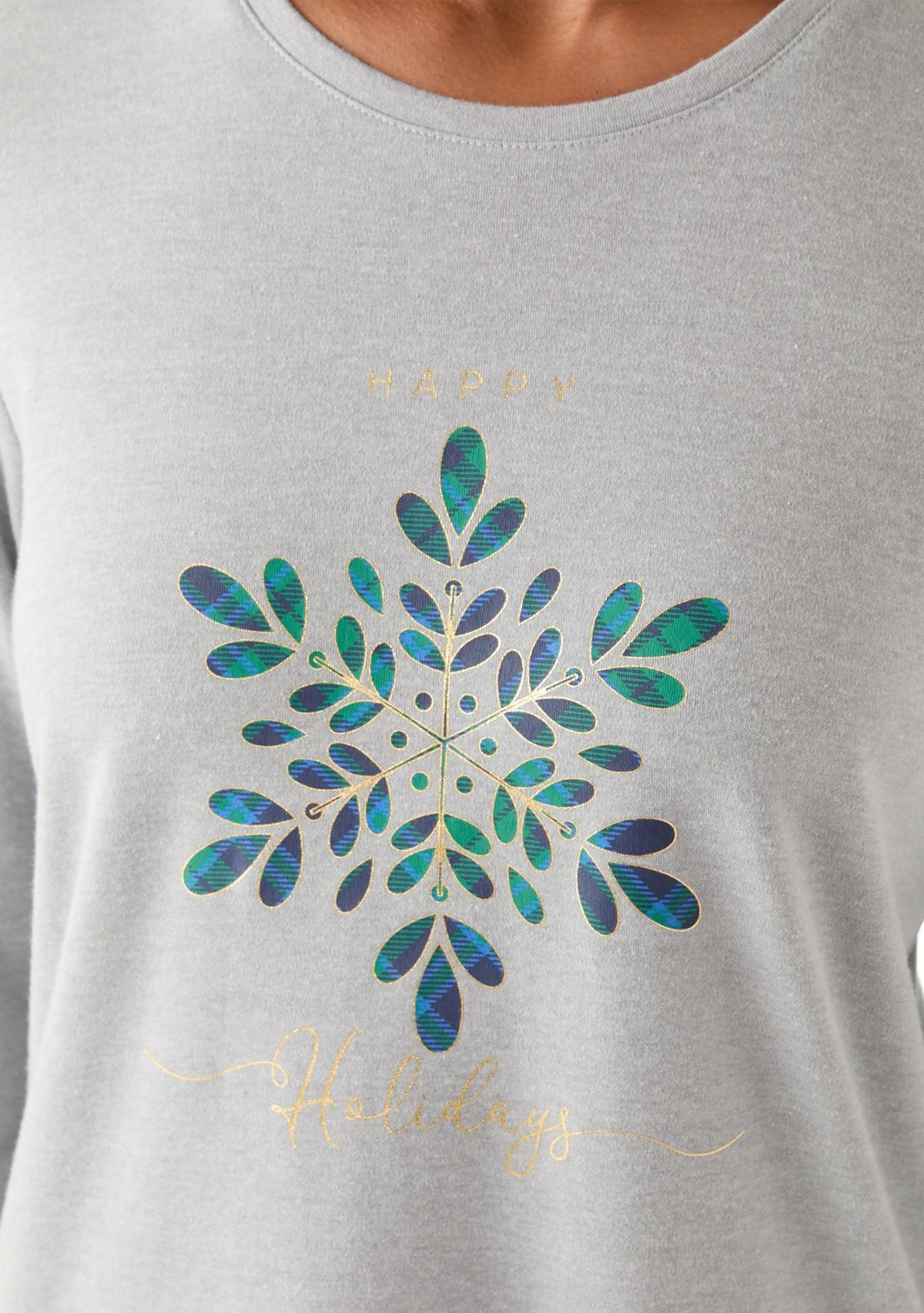 Womens Snowflake Graphic Shirt