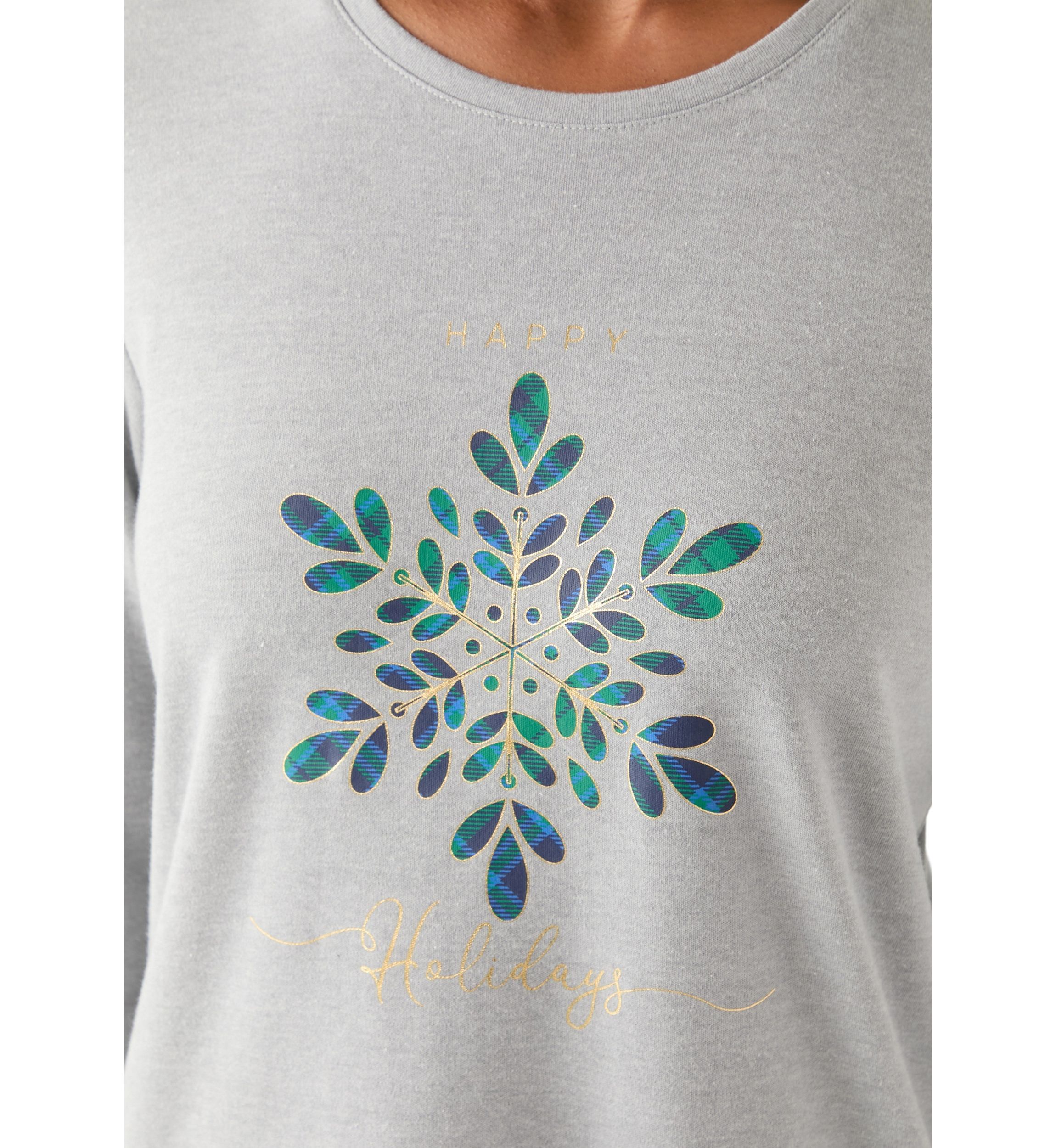Womens Snowflake Graphic Shirt