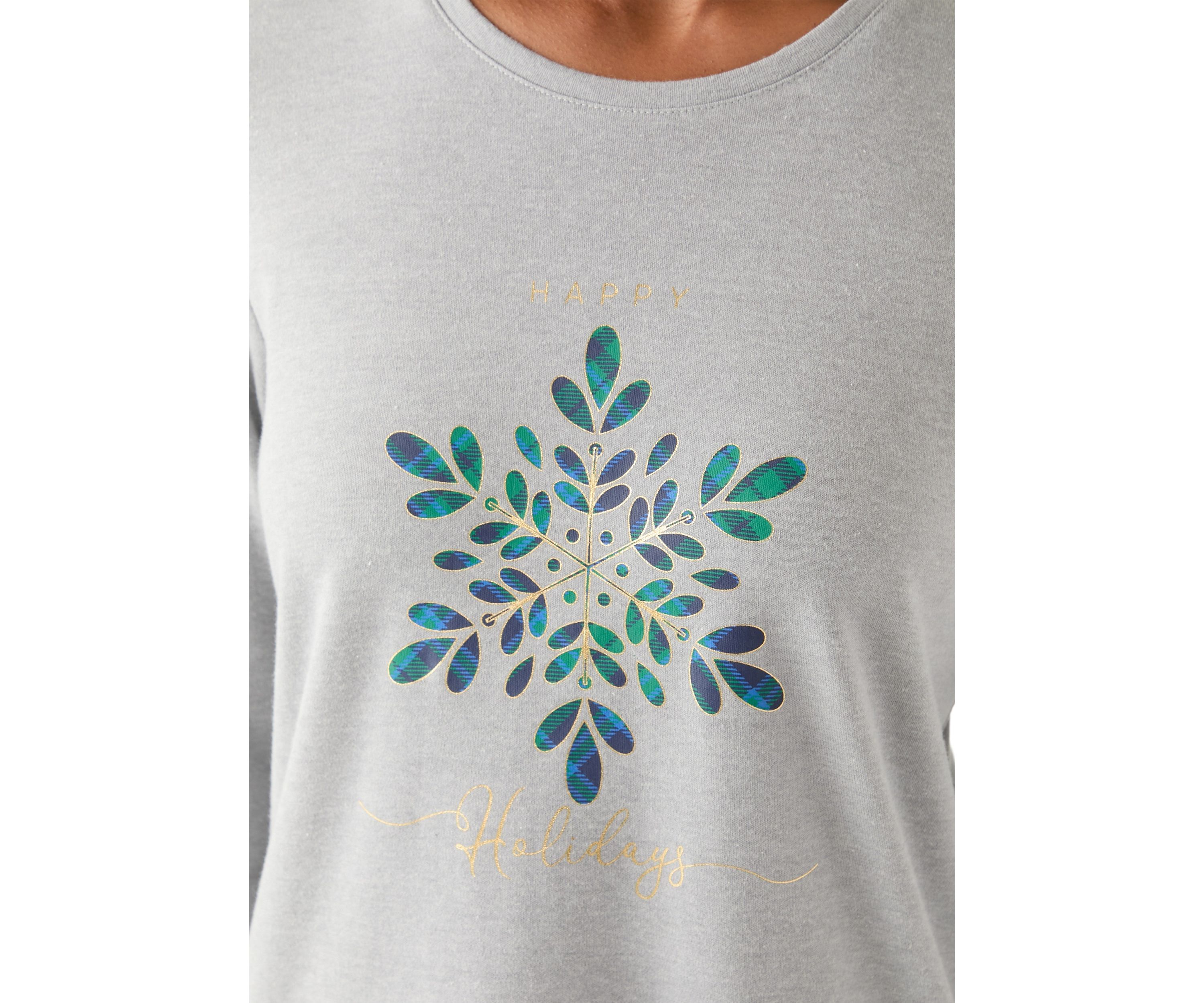Womens Snowflake Graphic Shirt