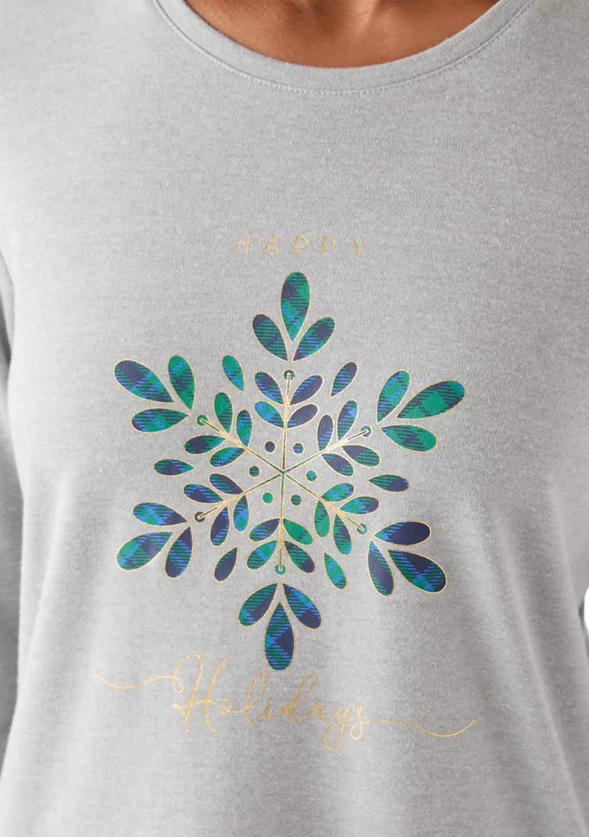 Womens Snowflake Graphic Shirt