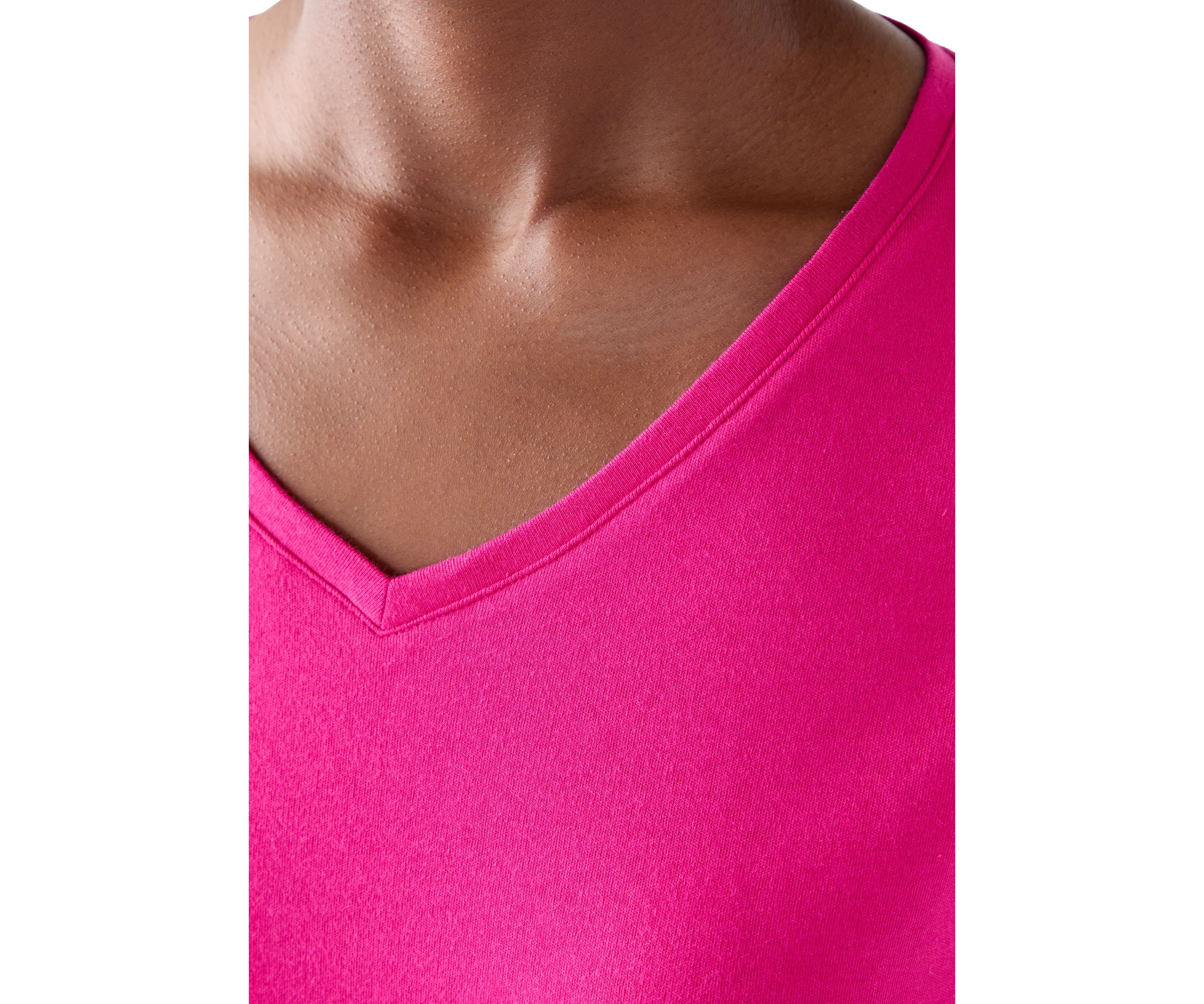 Womens 3/4 Sleeve V-Neck Top