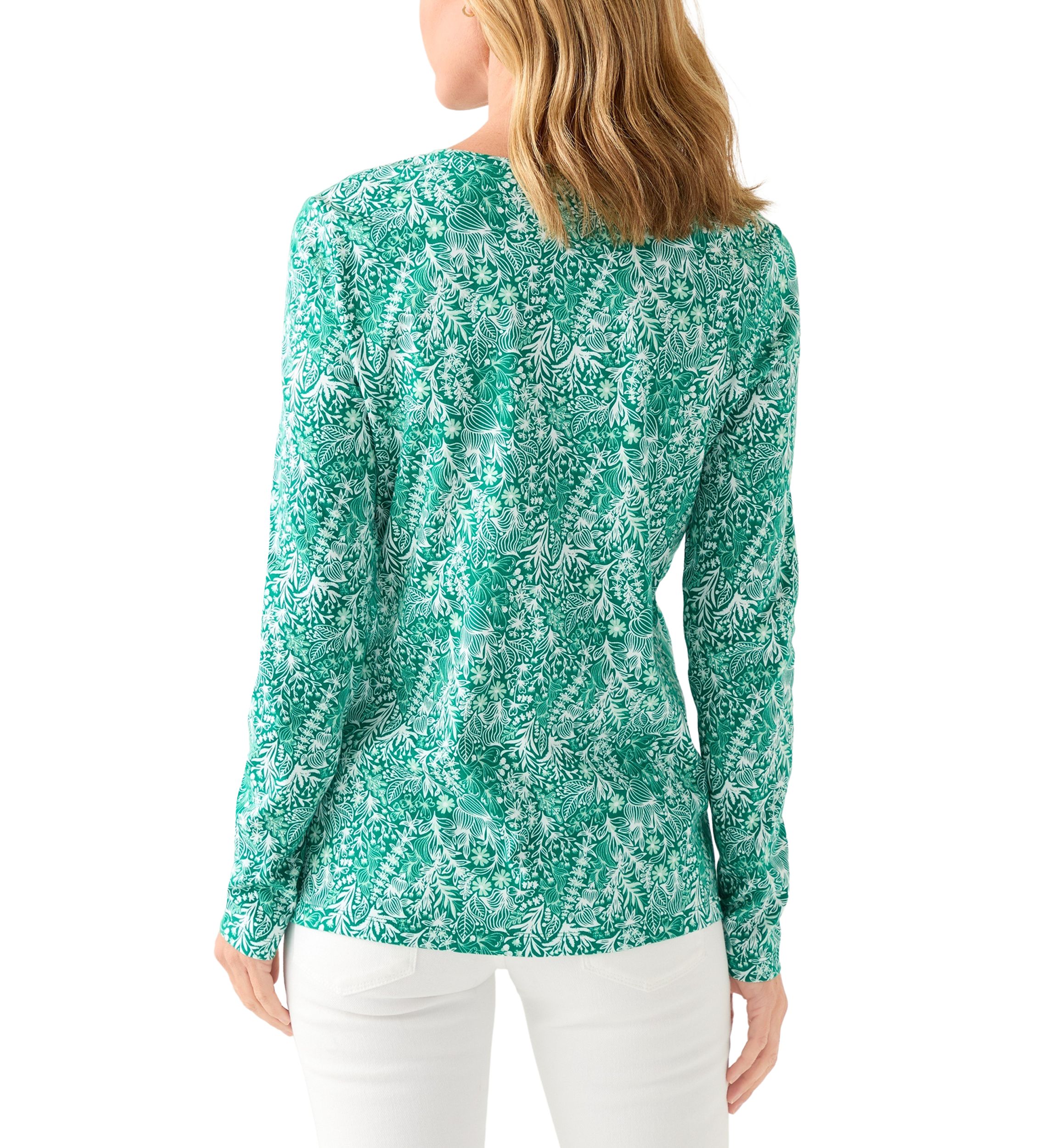 Womens Long Sleeve Printed Shirt