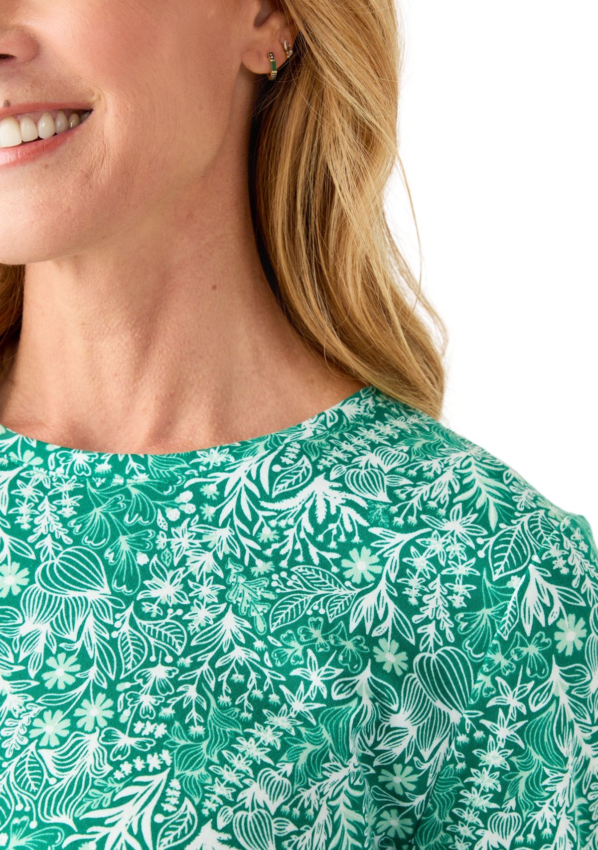 Womens Long Sleeve Printed Shirt