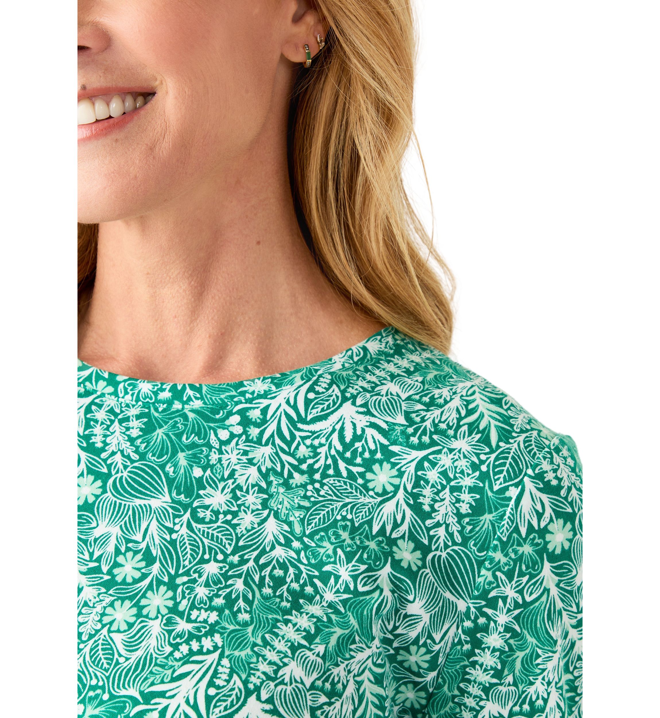 Womens Long Sleeve Printed Shirt
