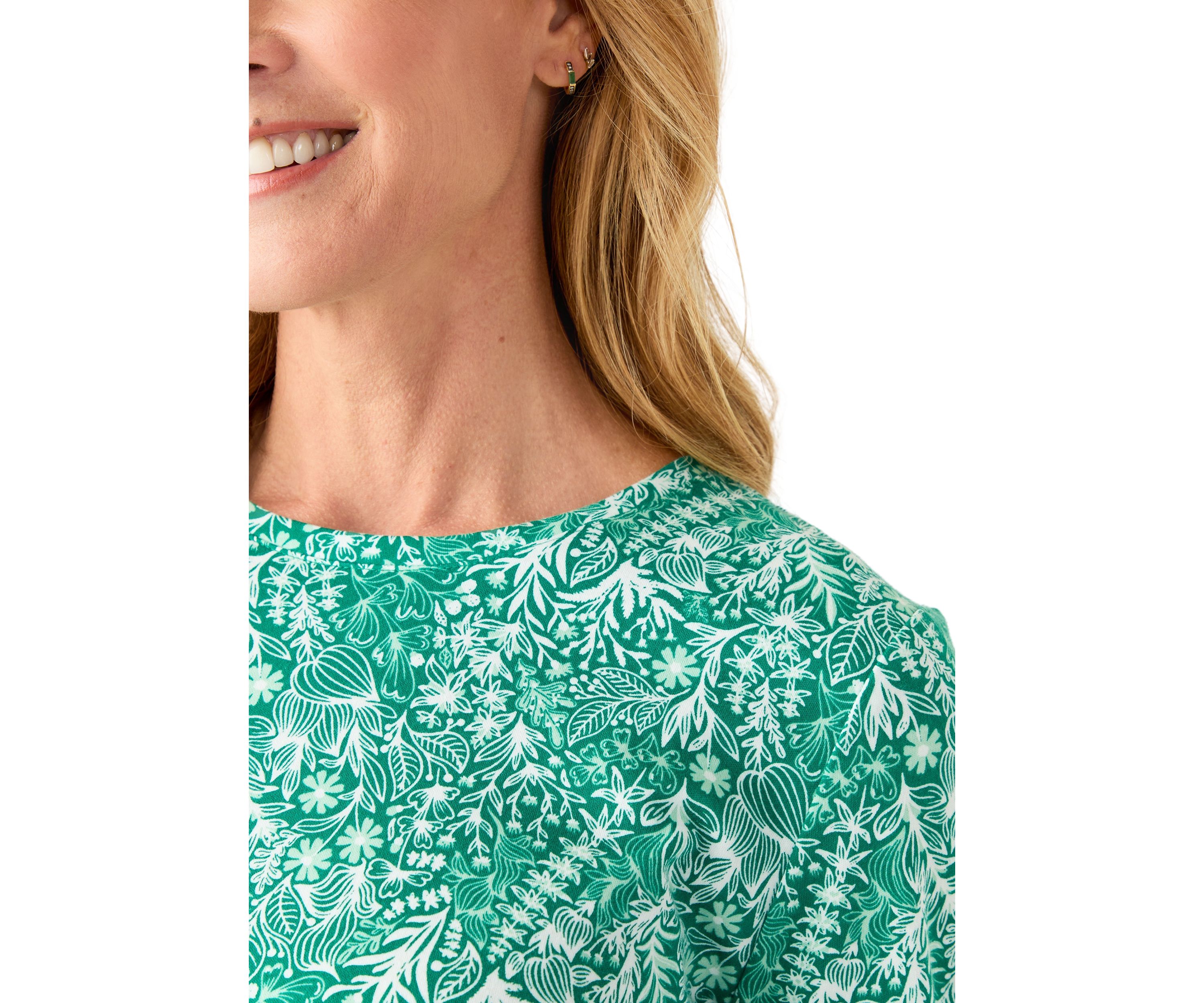 Womens Long Sleeve Printed Shirt