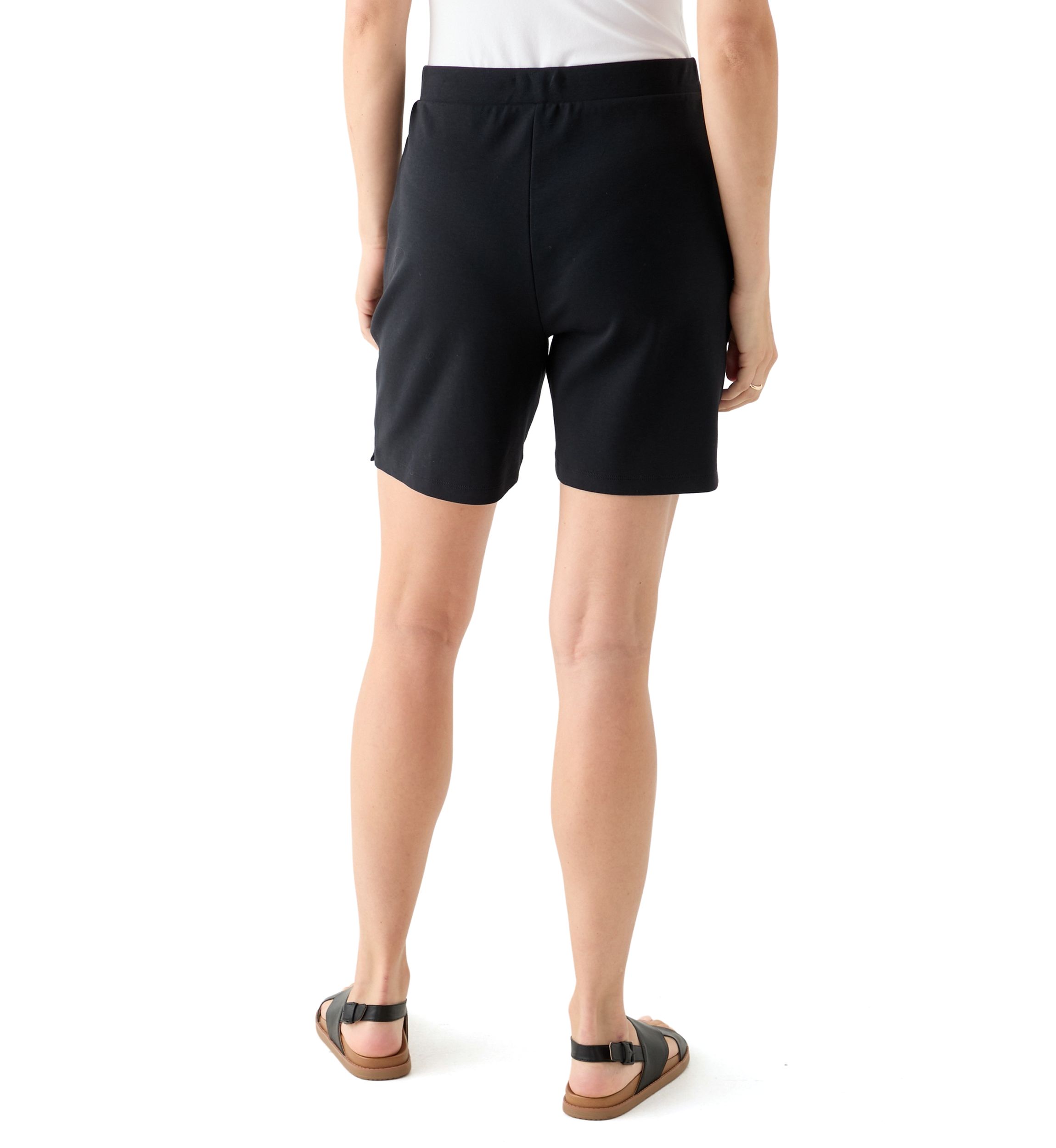 Womens Knit Solid Shorts