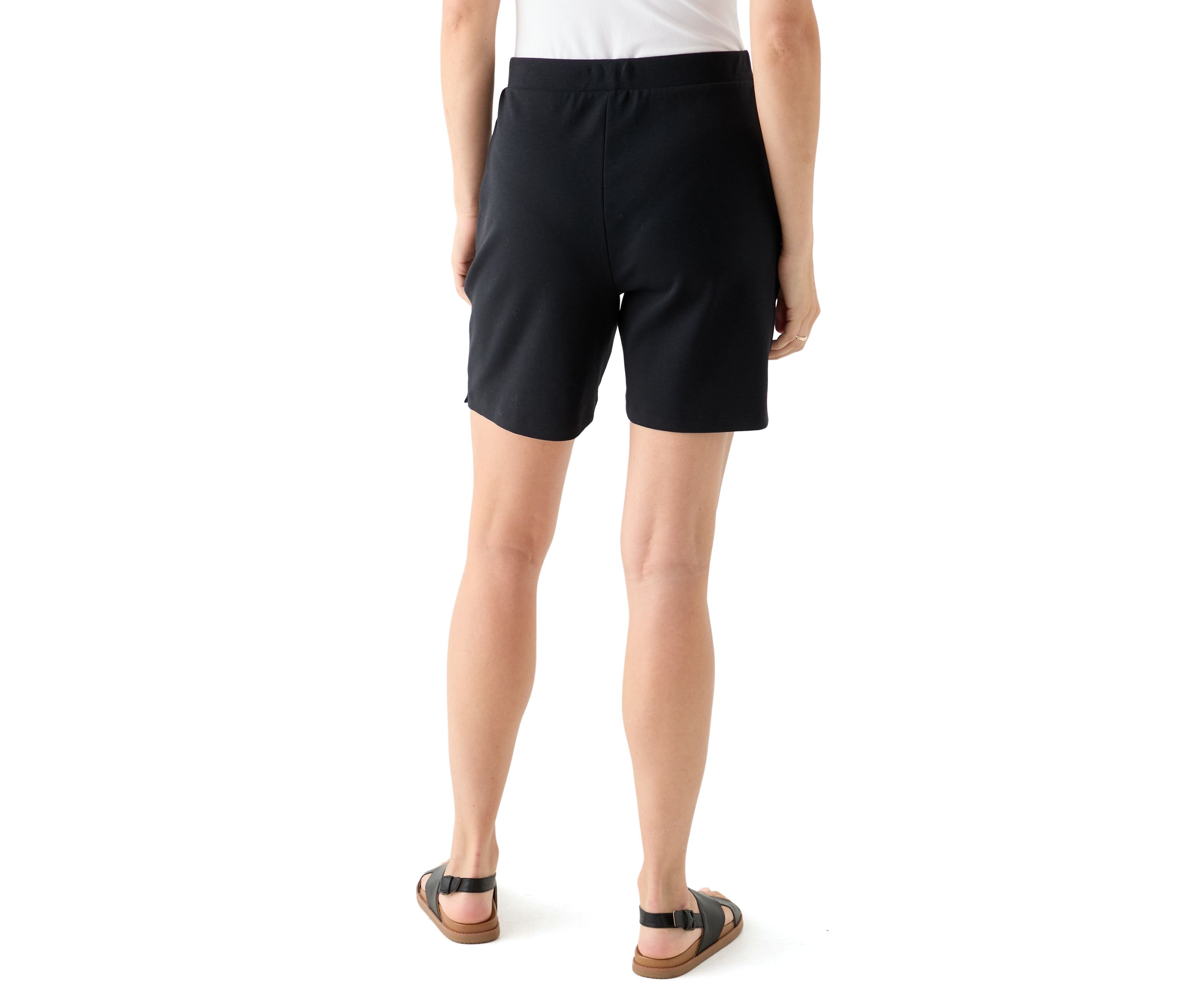 Womens Knit Solid Shorts