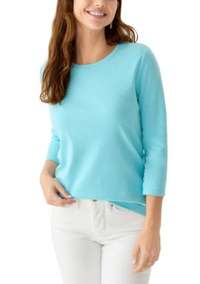 Kim Rogers® Women's 3/4 Sleeve Heather T-Shirt