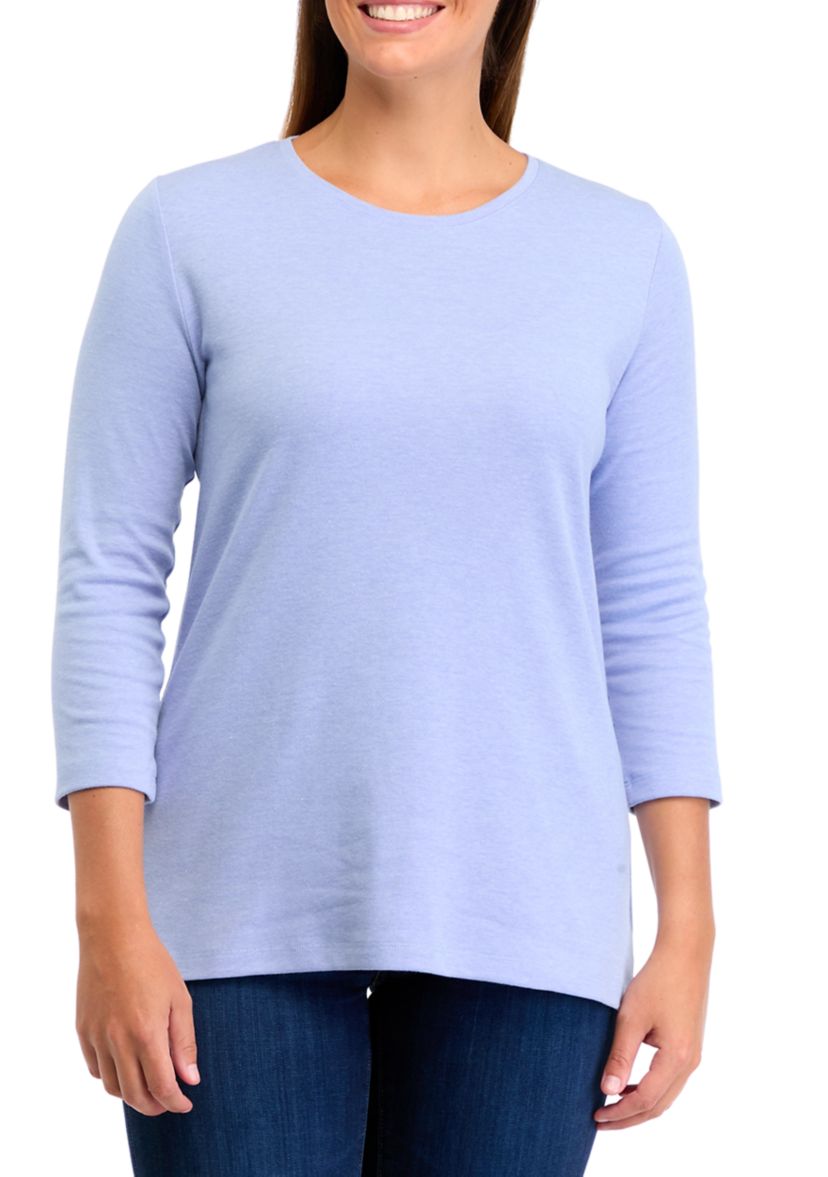 Womens 3/4 Sleeve Heather T-Shirt