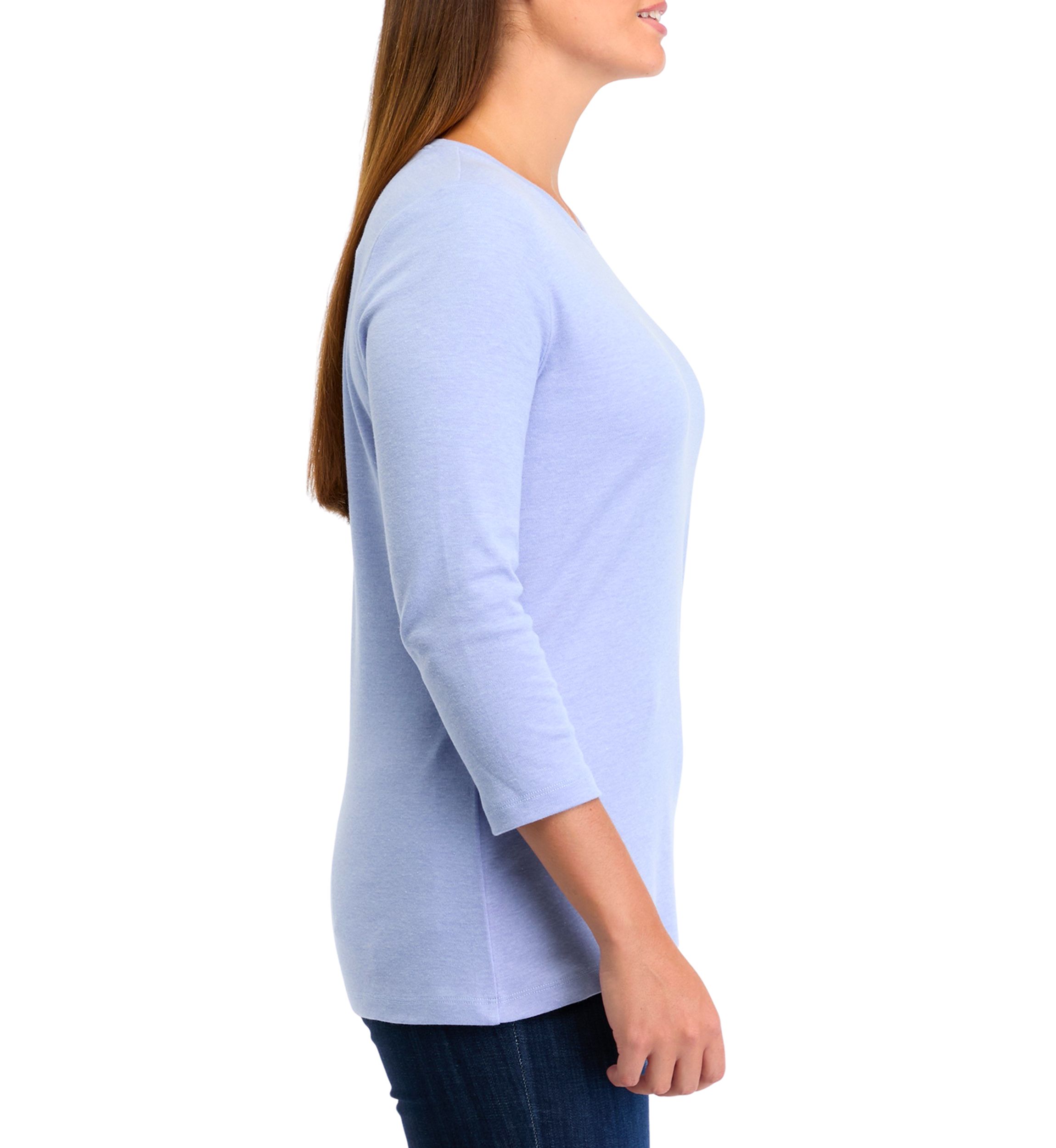 Womens 3/4 Sleeve Heather T-Shirt