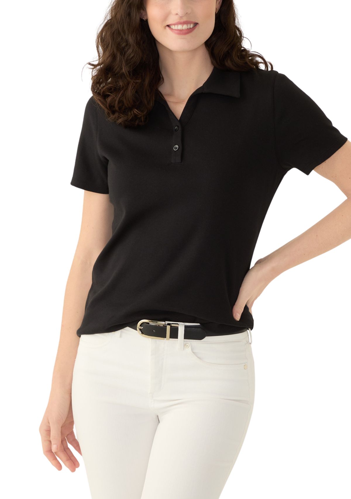 Womens Short Sleeve Polo Shirt 