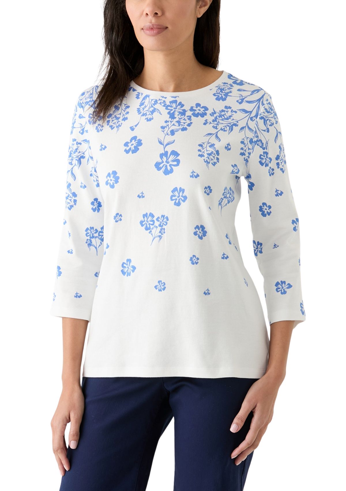 Womens Placement Printed Top