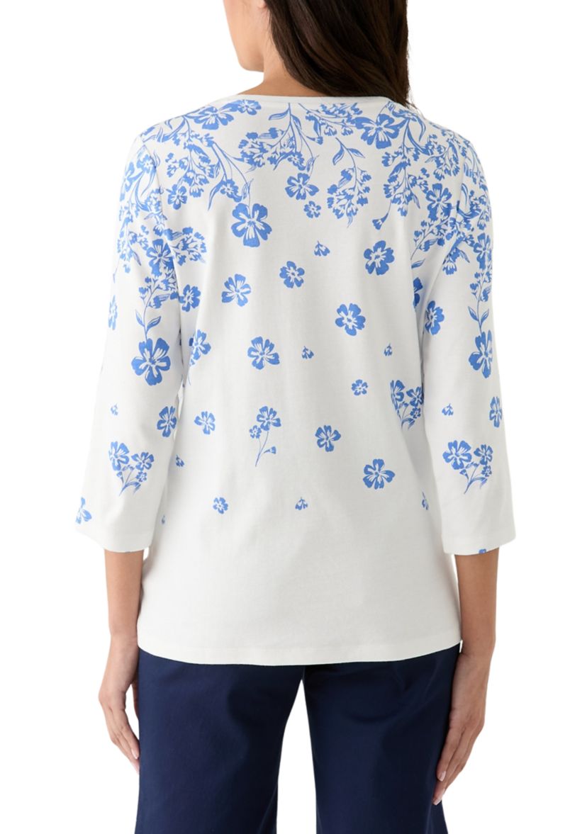 Womens Placement Printed Top
