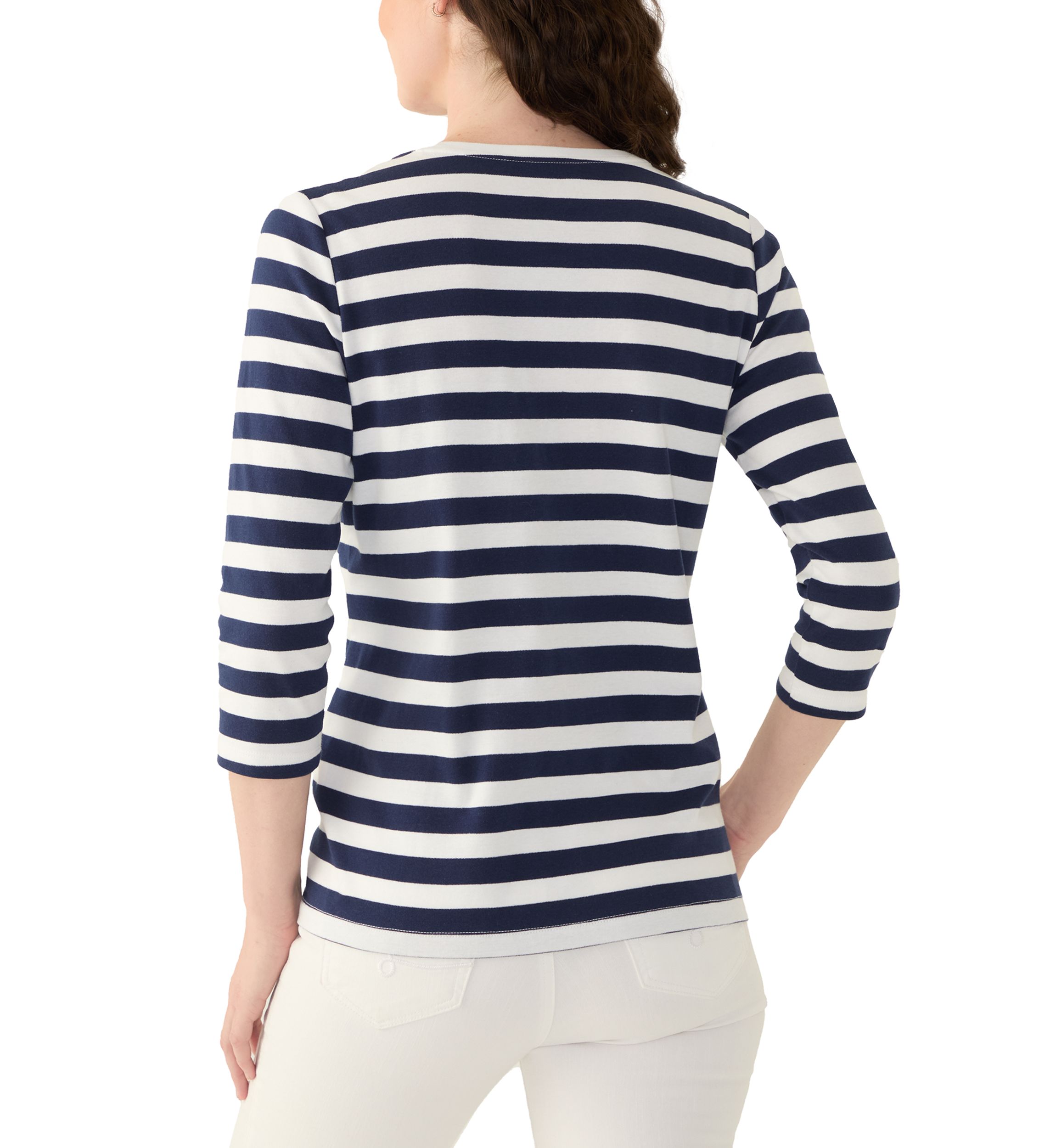 Womens Graphic Striped T-Shirt