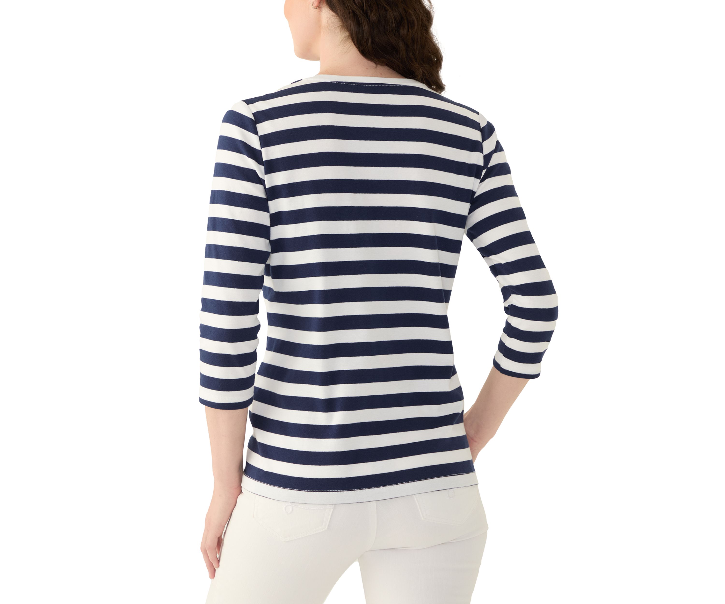 Womens Graphic Striped T-Shirt