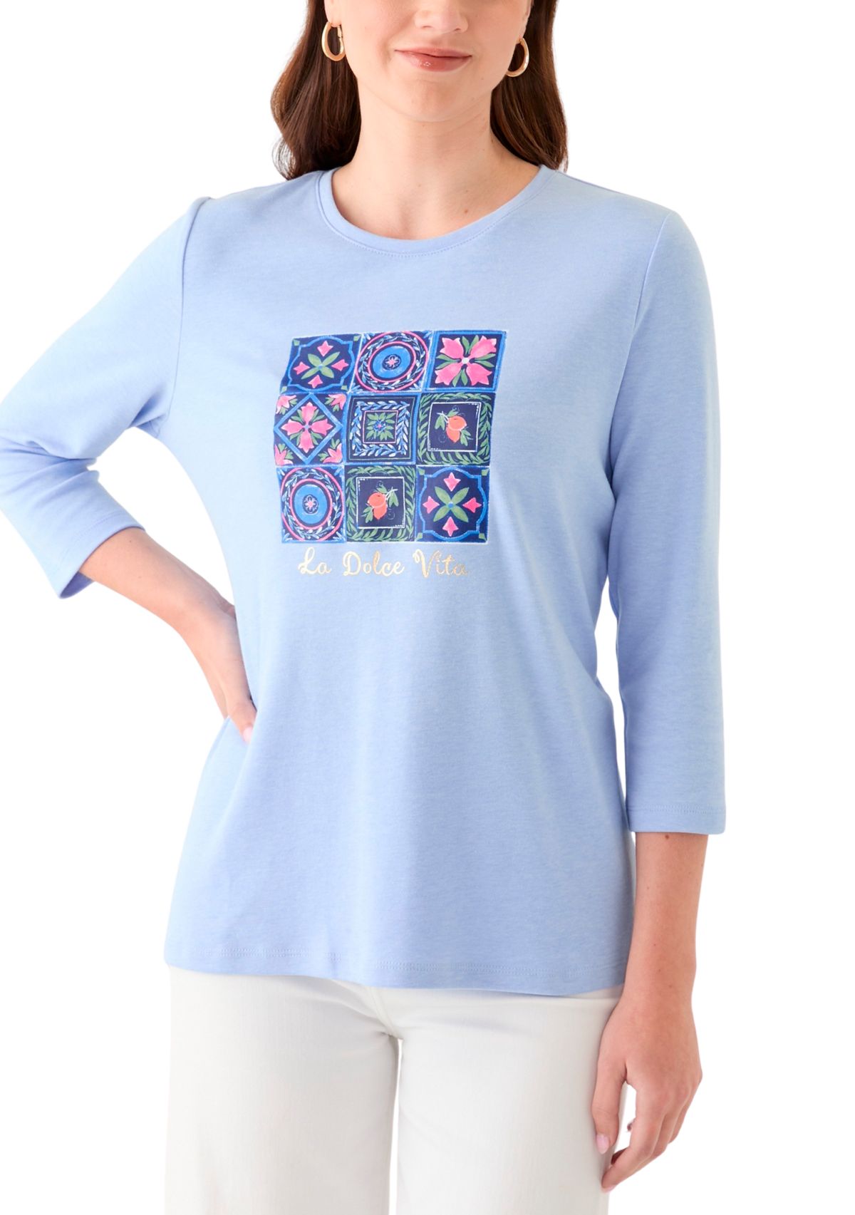 Womens Heather Graphic T-Shirt