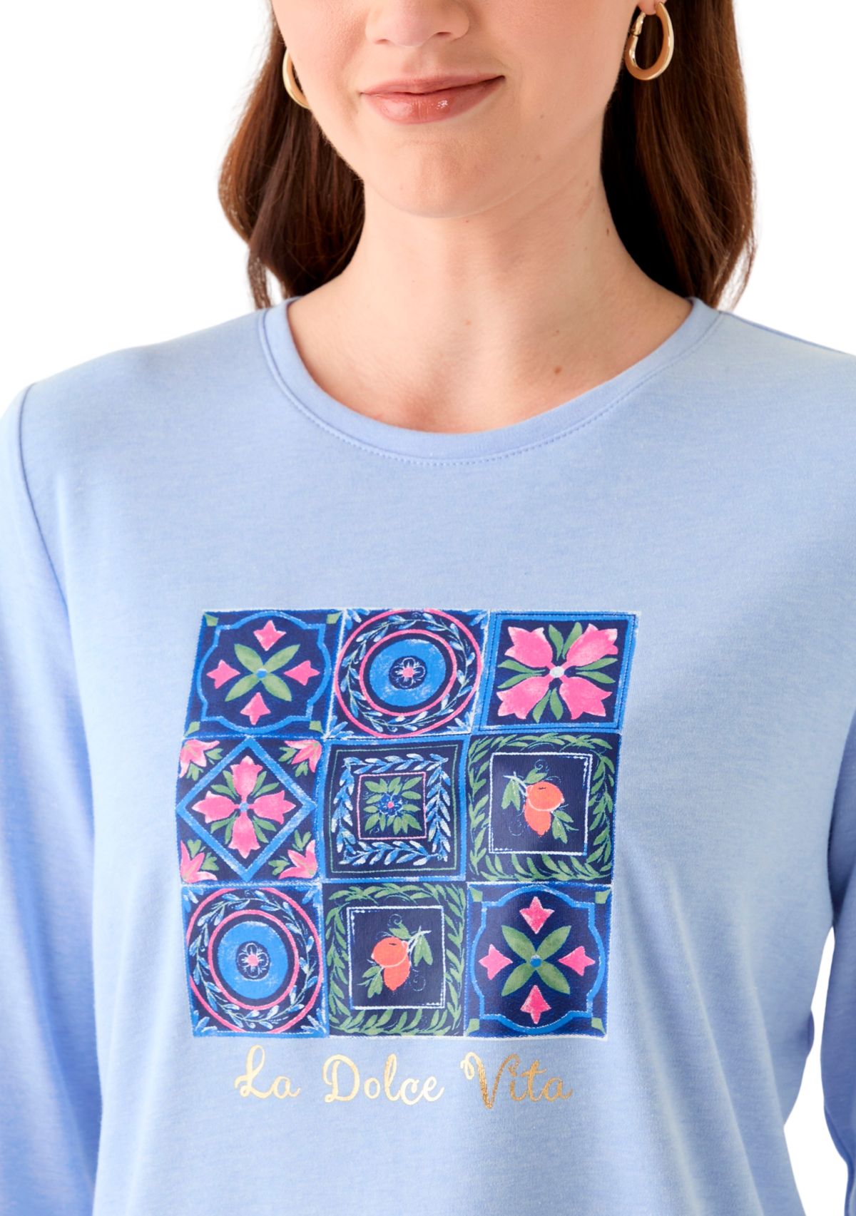 Womens Heather Graphic T-Shirt