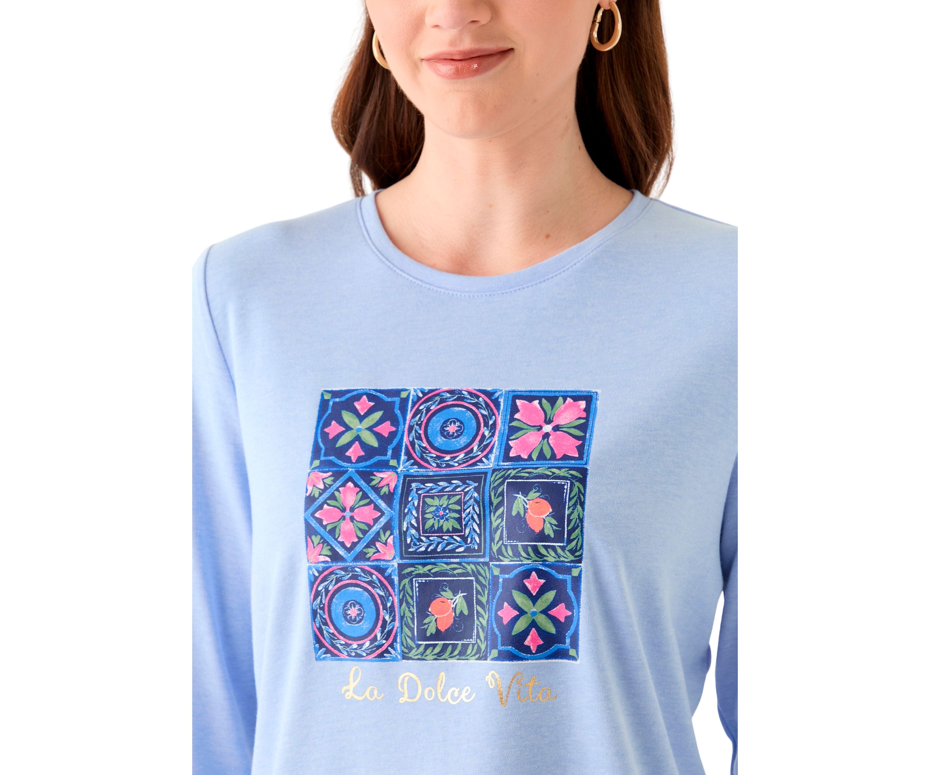 Womens Heather Graphic T-Shirt