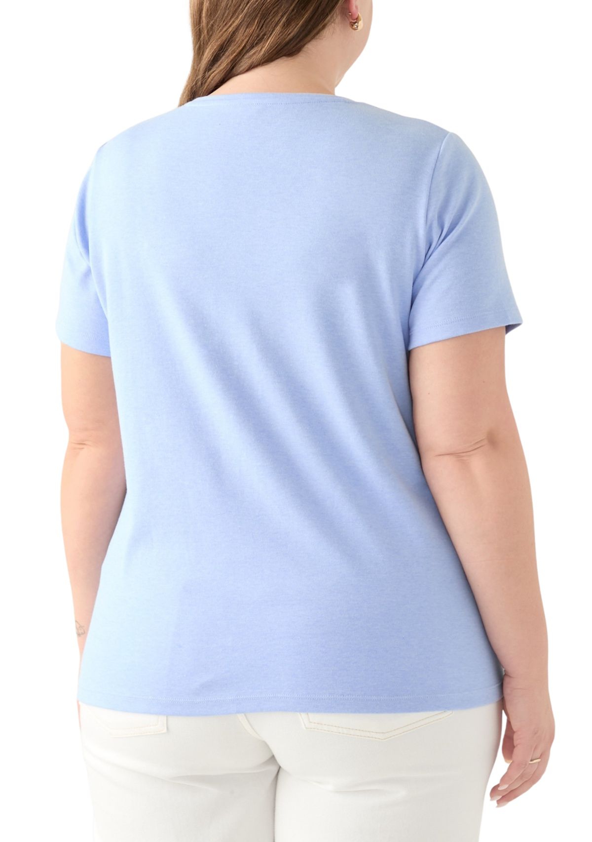 Womens Short Sleeve Crew Neck Graphic T-Shirt