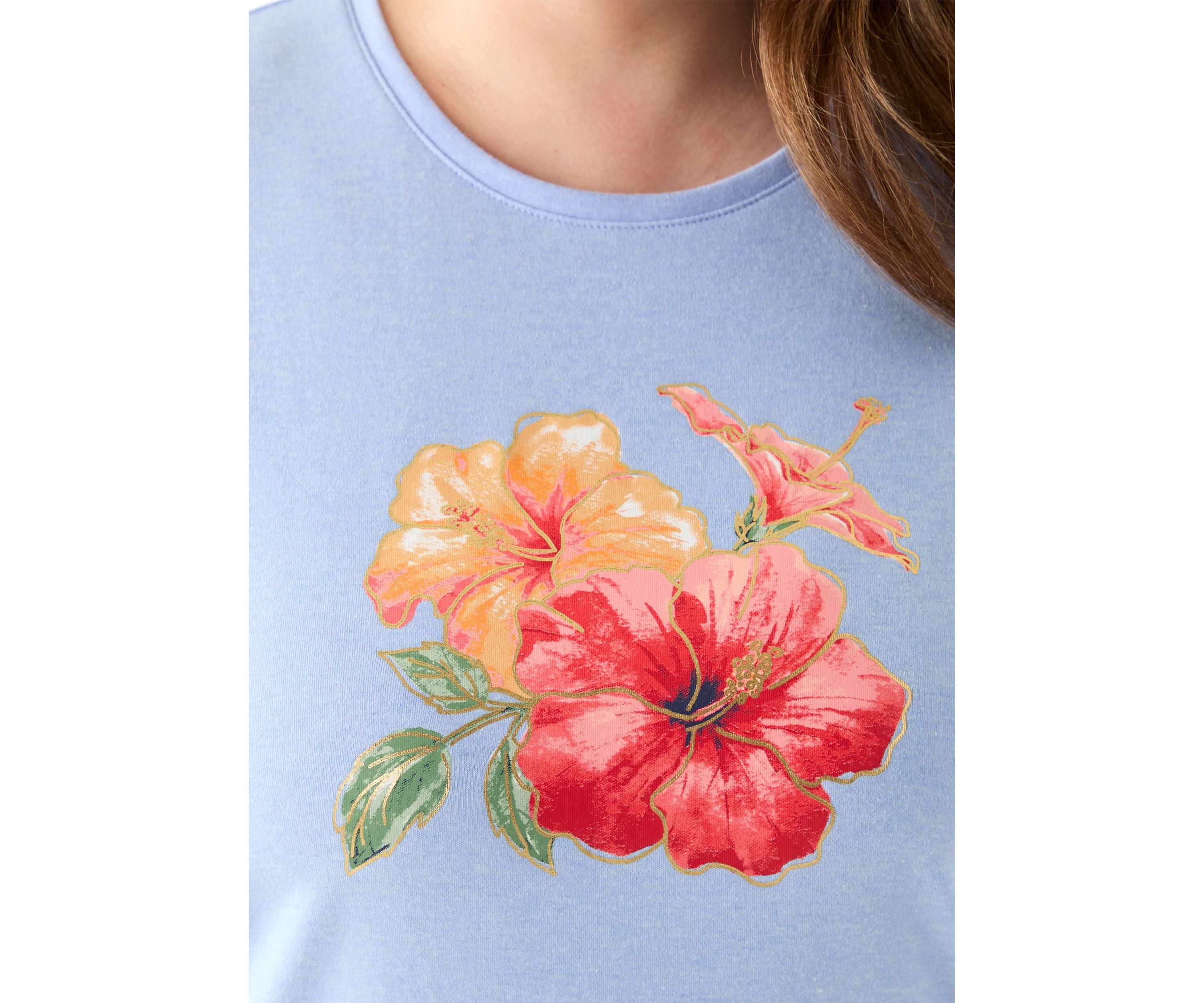 Womens Short Sleeve Crew Neck Graphic T-Shirt