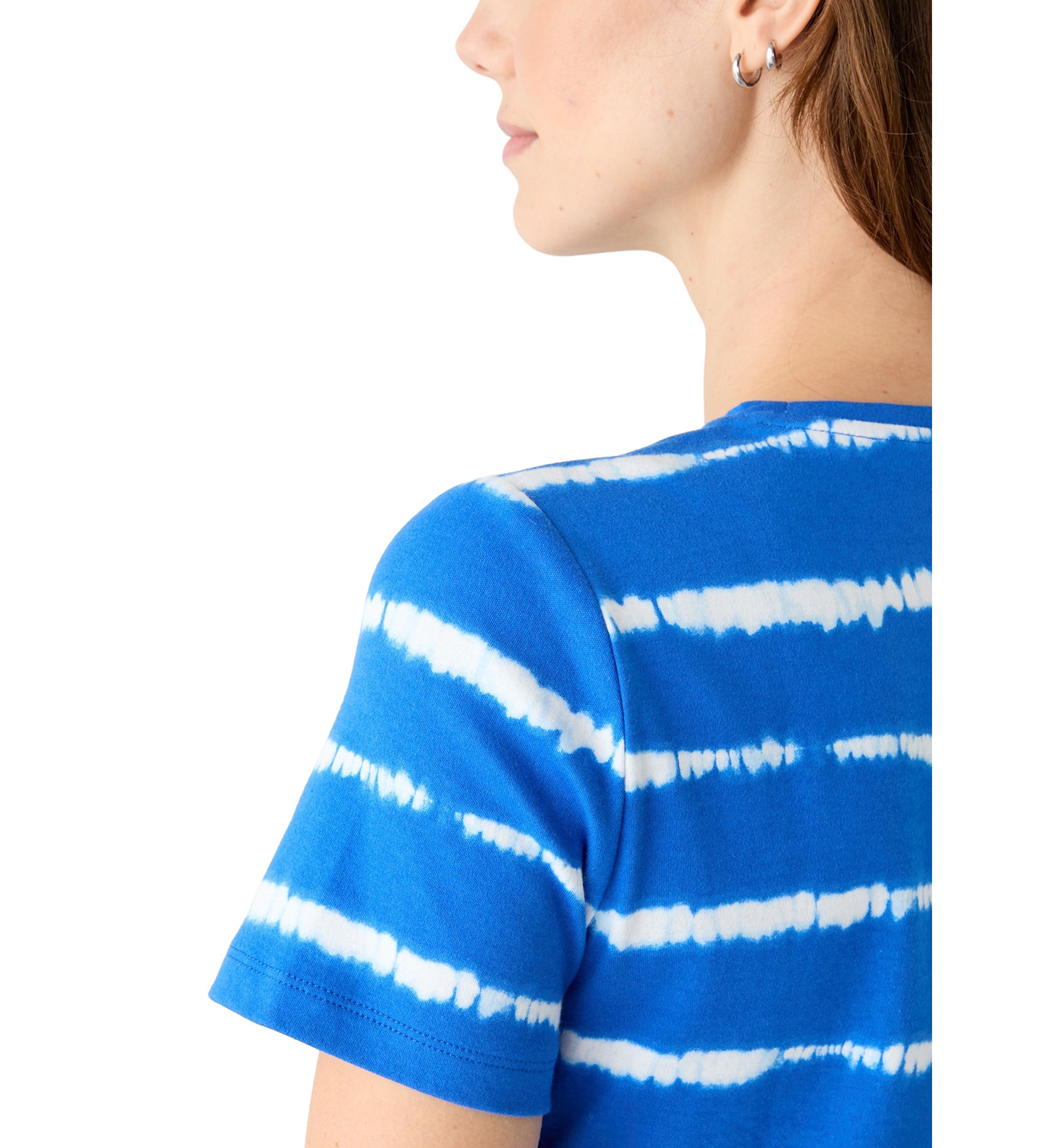 Womens Short Sleeve Crew Neck Printed T-Shirt 