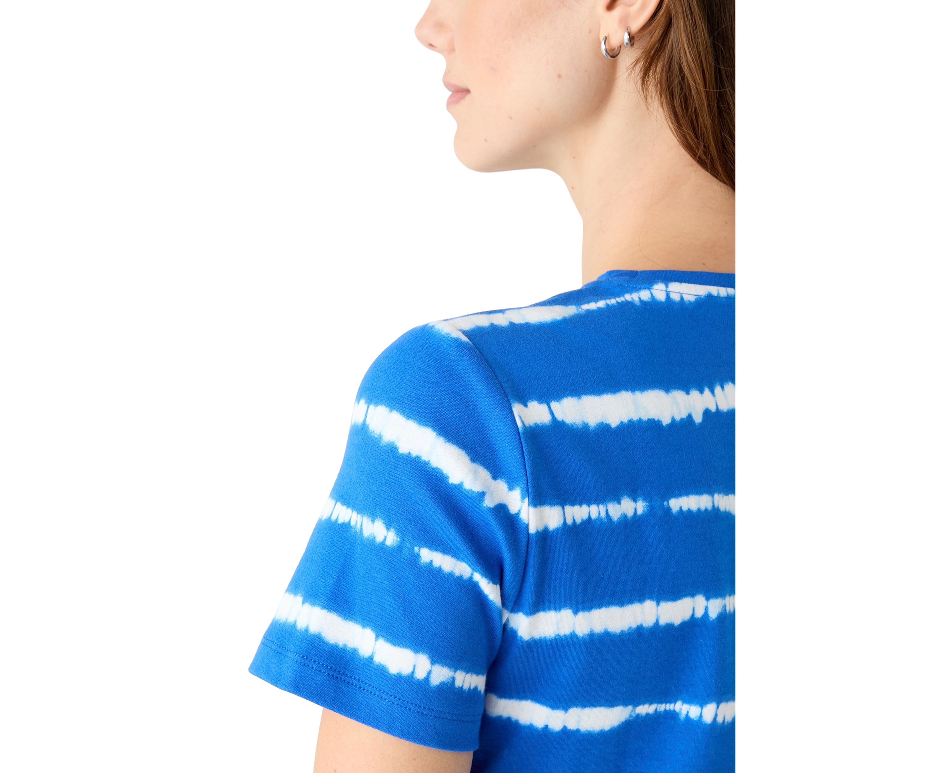 Womens Short Sleeve Crew Neck Printed T-Shirt 
