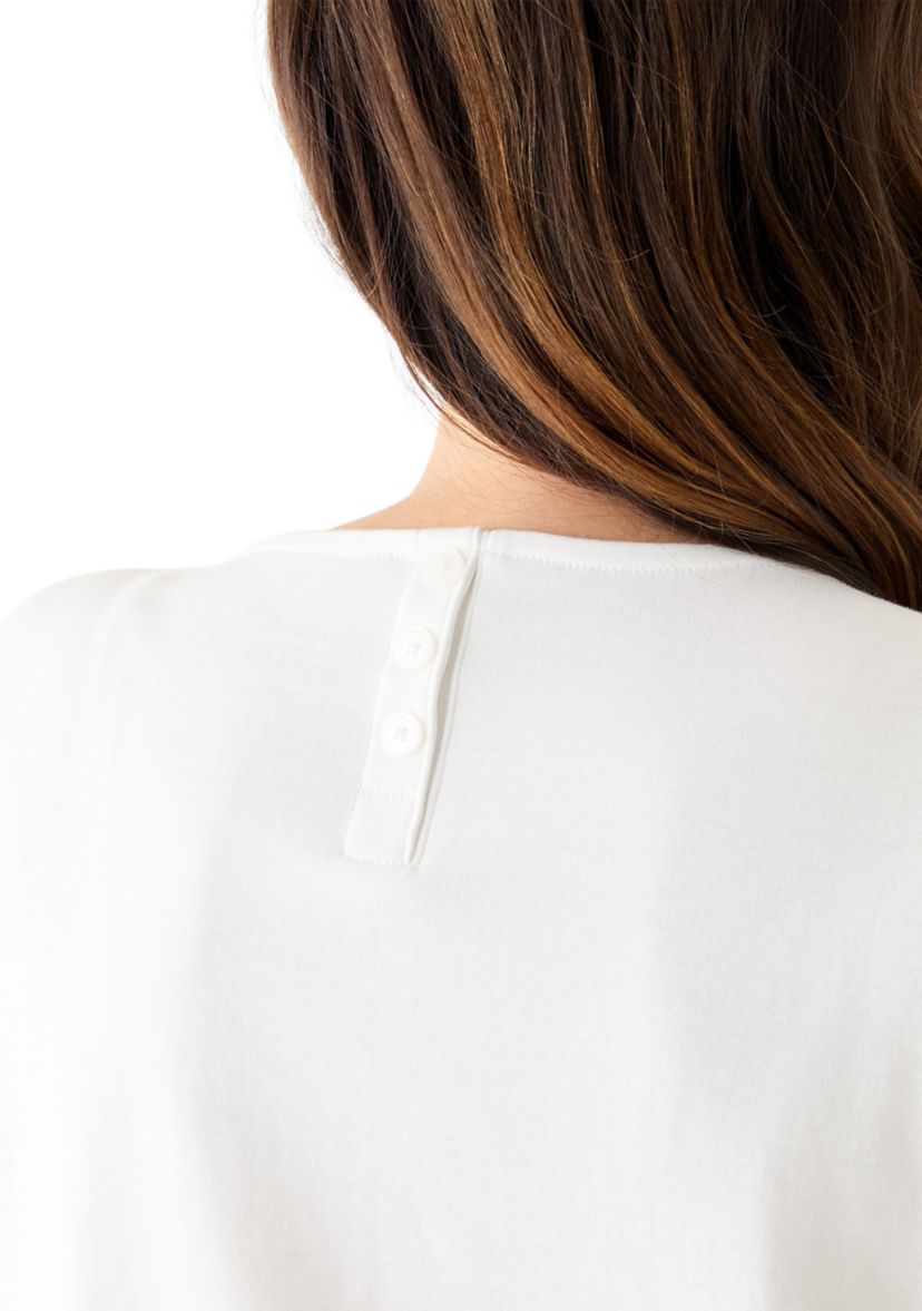 Womens Short Sleeve Drop Shoulder T-Shirt