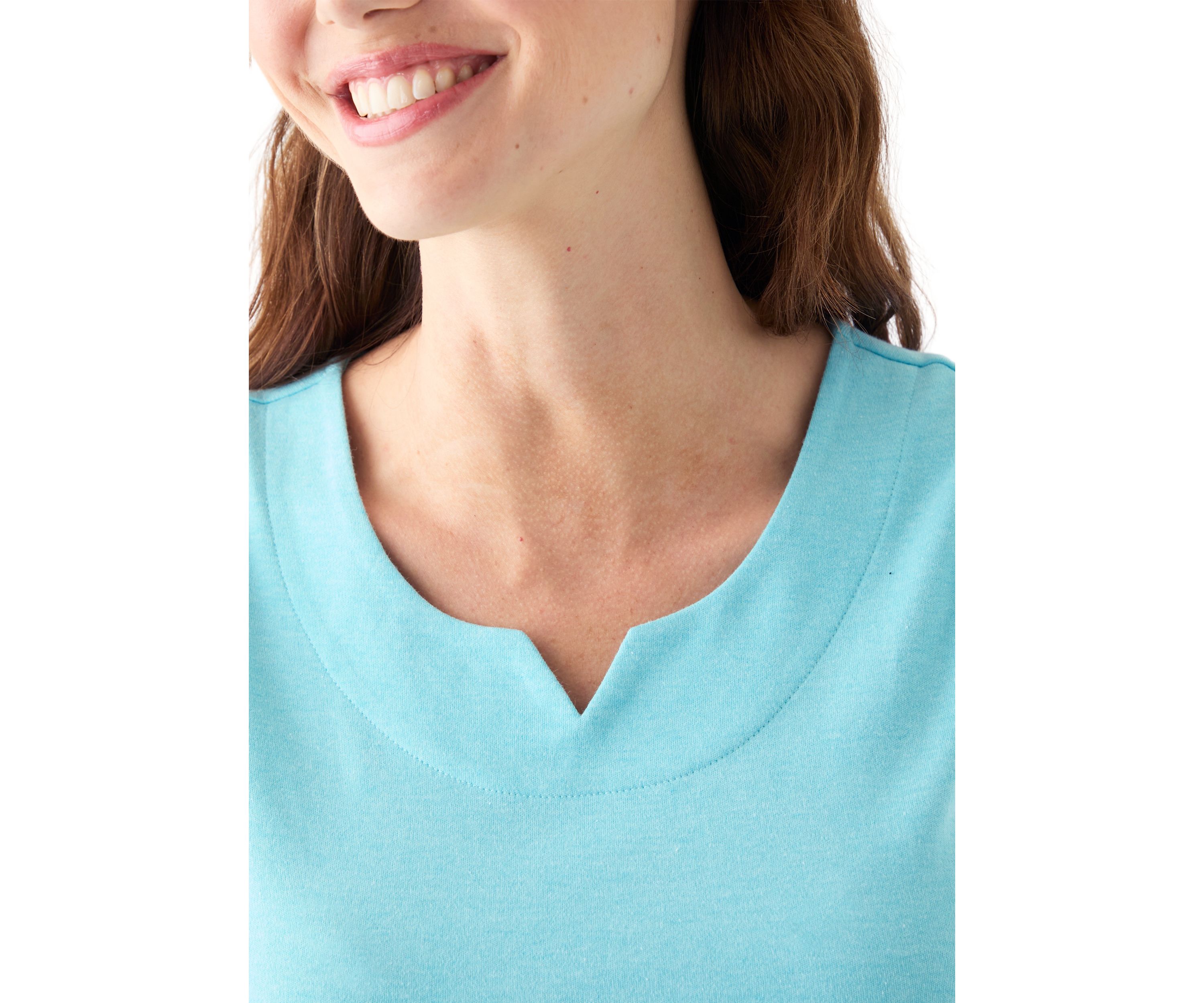 Womens Split Neck Tank Top