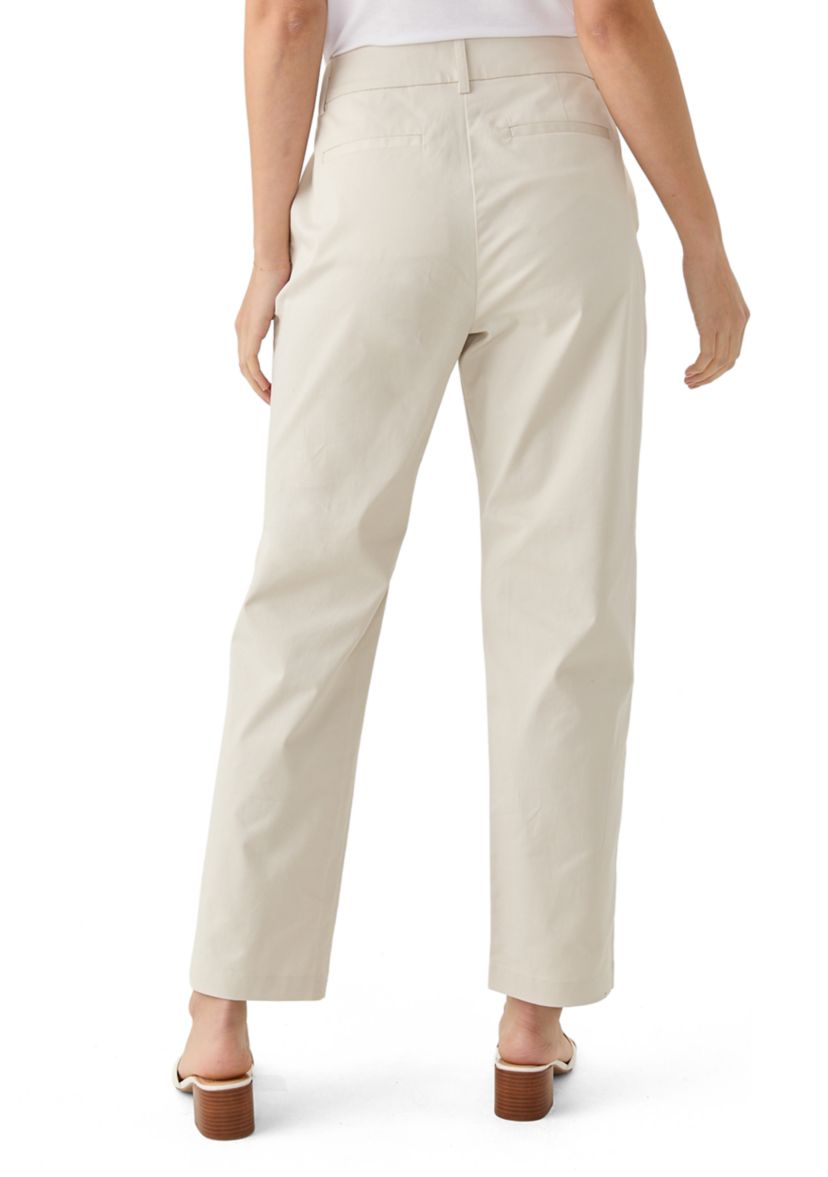 Womens Solid Chino Pants