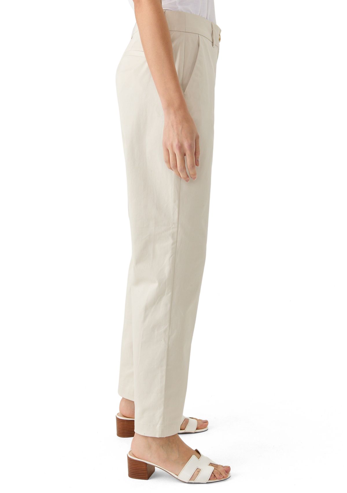 Womens Solid Chino Pants