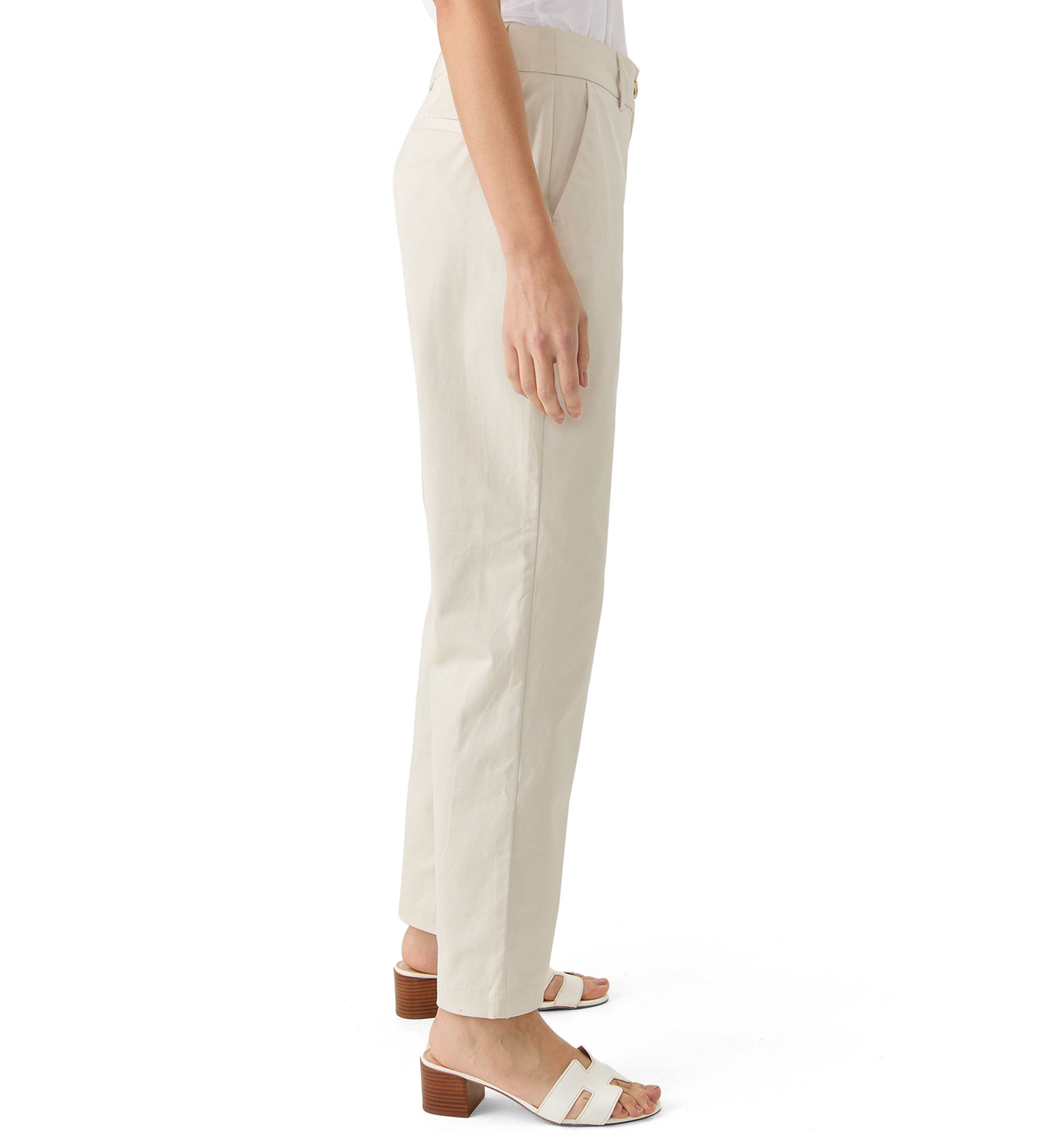 Womens Solid Chino Pants