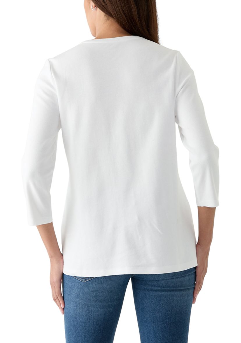 Womens Solid T-Shirt