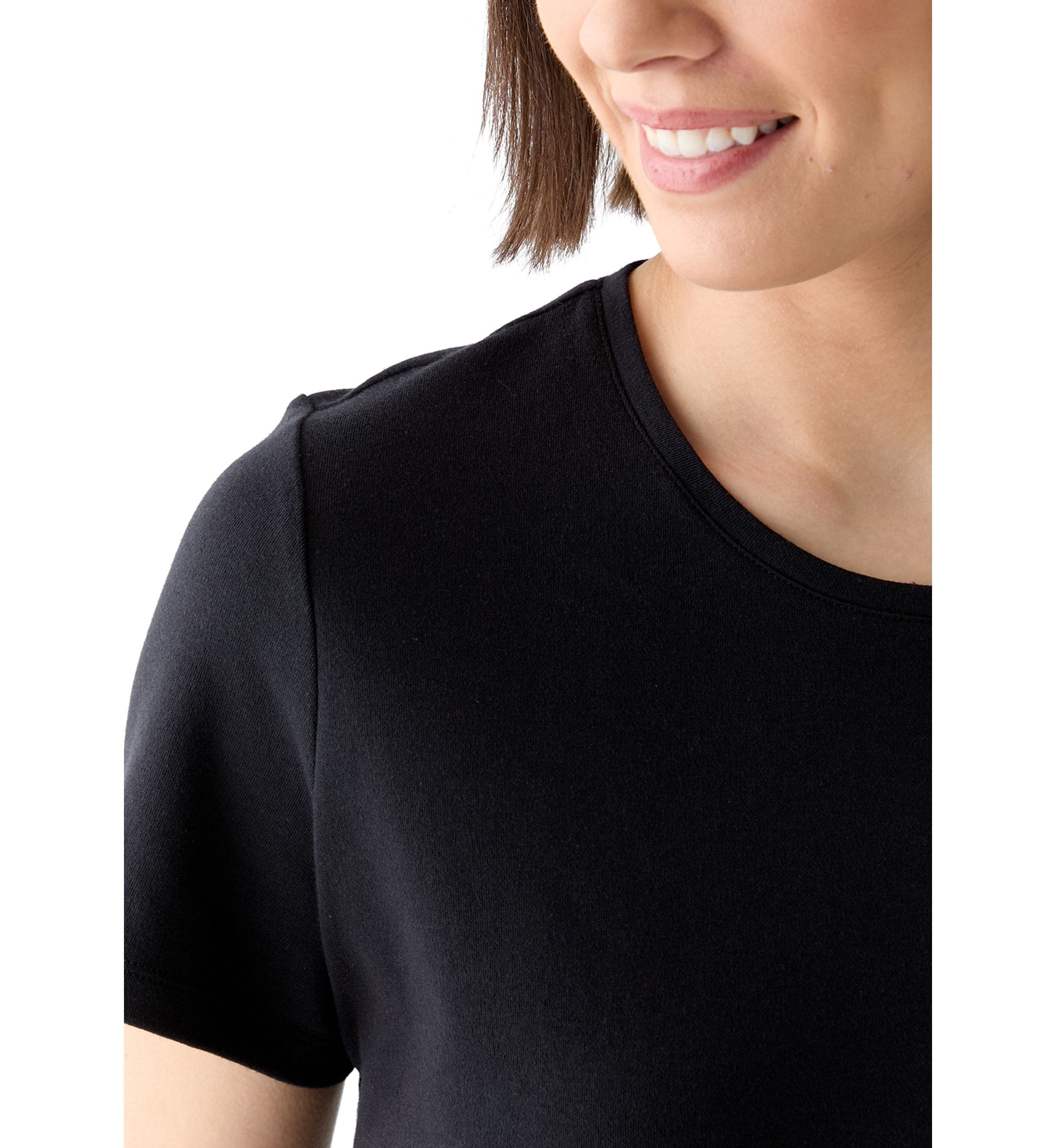 Womens Short Sleeve Solid T-Shirt 