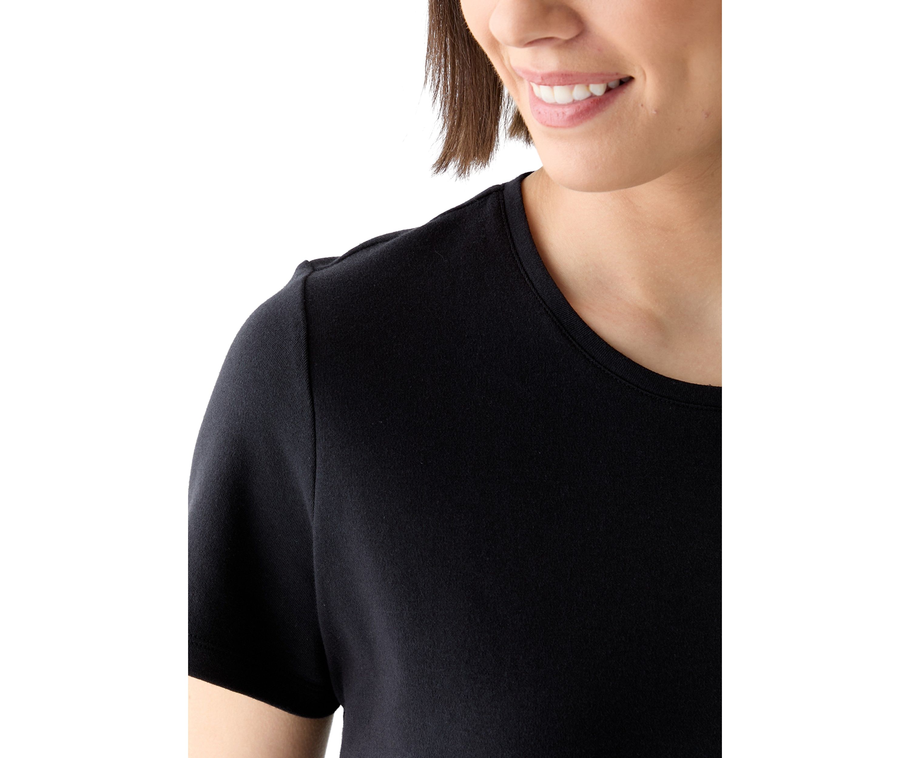Womens Short Sleeve Solid T-Shirt 