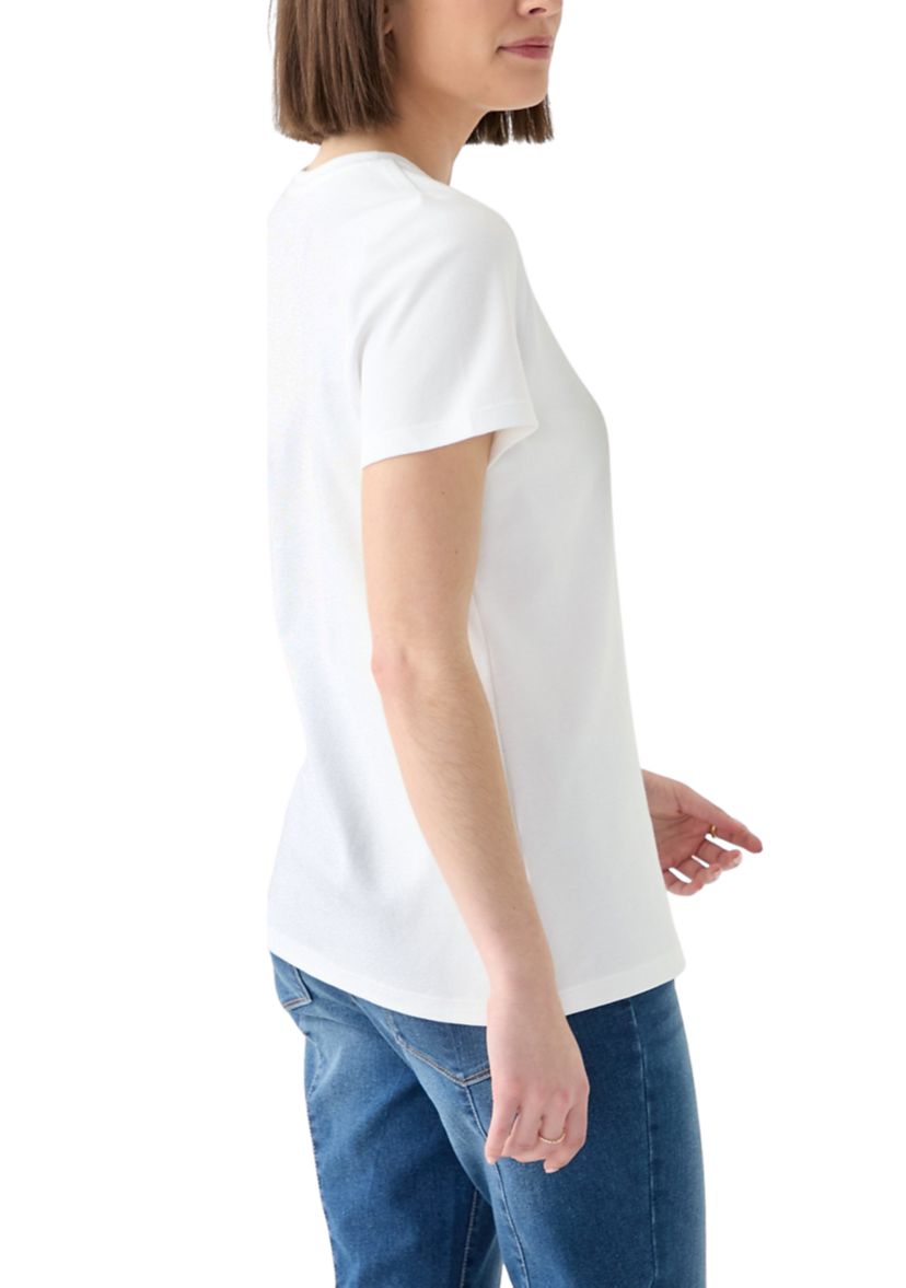 Womens Short Sleeve V-Neck T-Shirt 